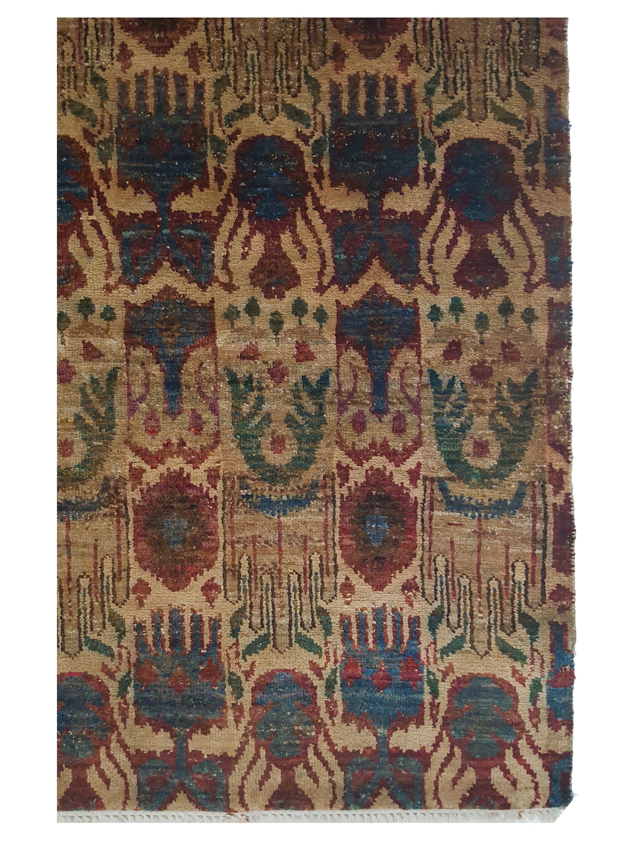 Sari Silk Hand Knotted Multi 8x10 - Image 3 of 5