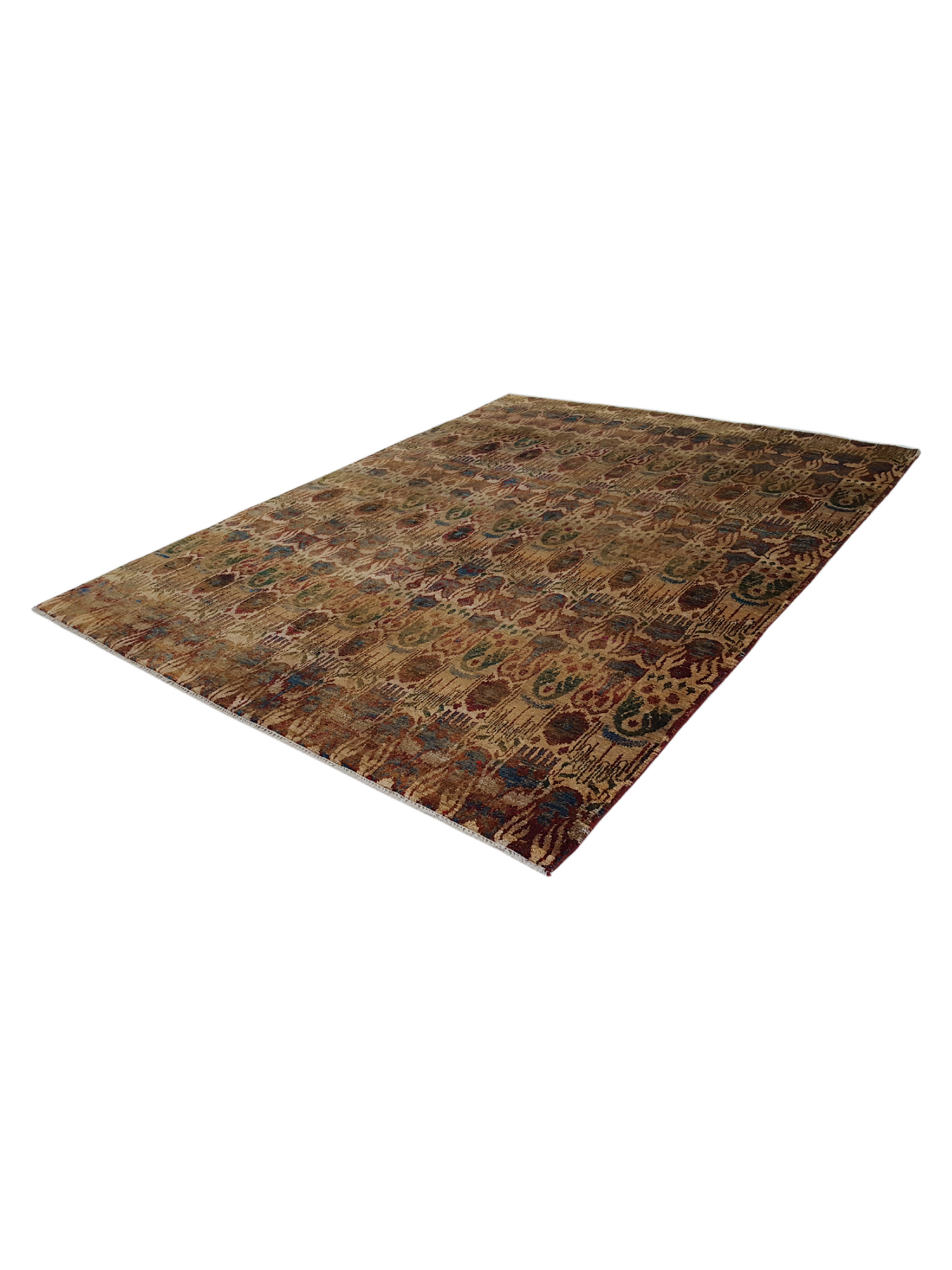 Sari Silk Hand Knotted Multi 8x10 - Image 6 of 6