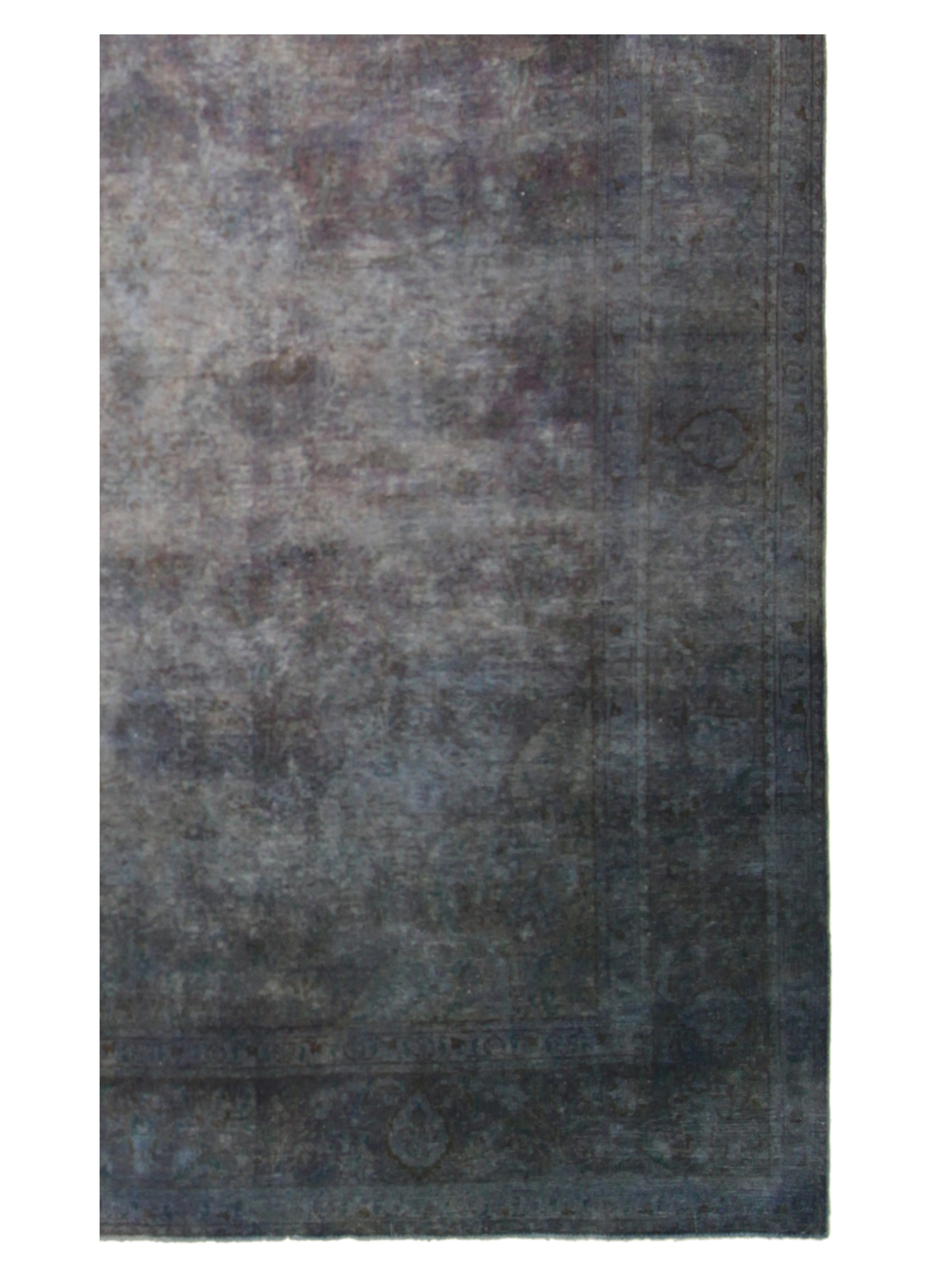 Overdyed Hand Knotted Blue 10x13 - Image 3 of 6