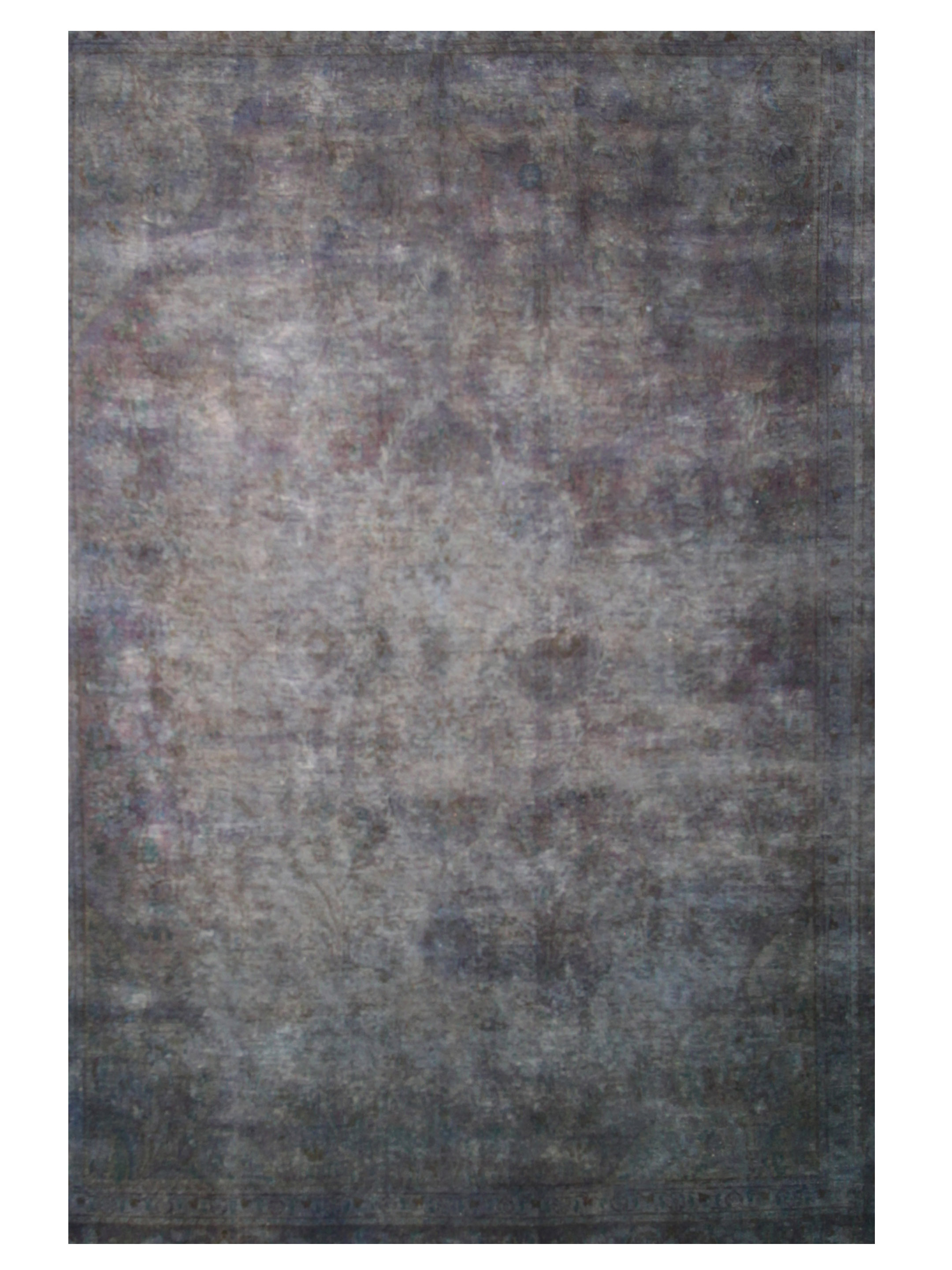 Overdyed Hand Knotted Blue 10x13 - Image 4 of 6