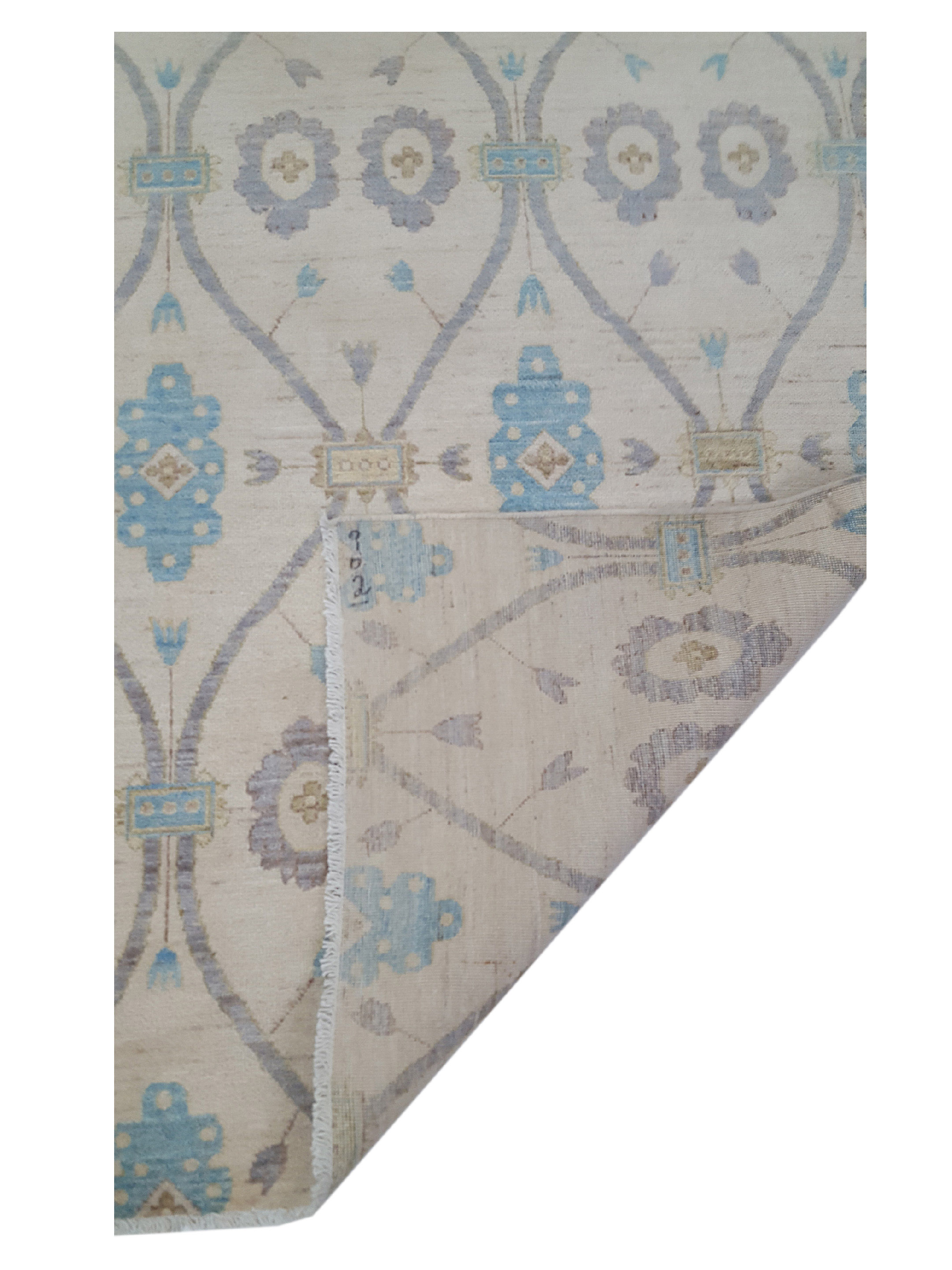 Ziegler Hand Knotted Ivory 9x12 - Image 3 of 6