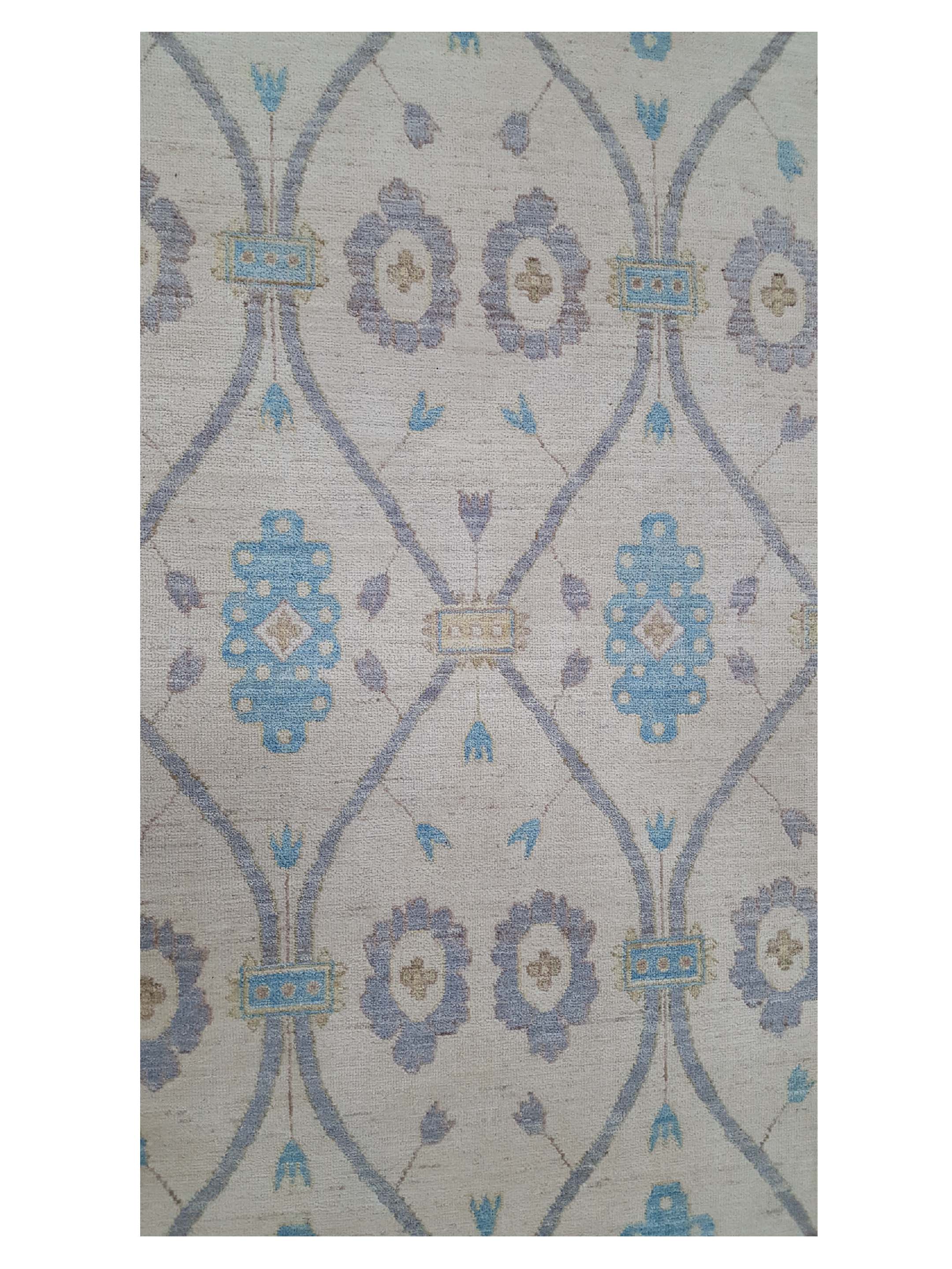 Ziegler Hand Knotted Ivory 9x12 - Image 5 of 6
