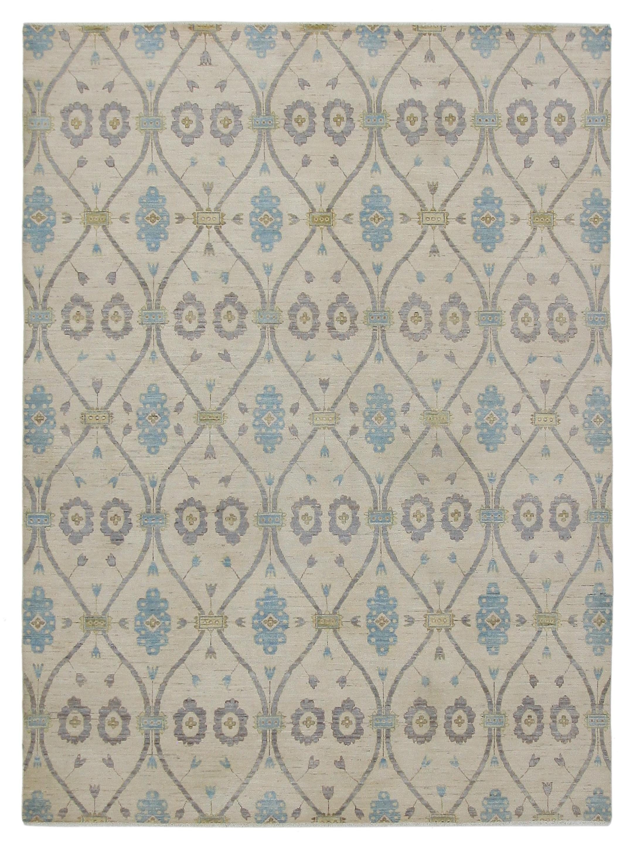Ziegler Hand Knotted Ivory 9x12