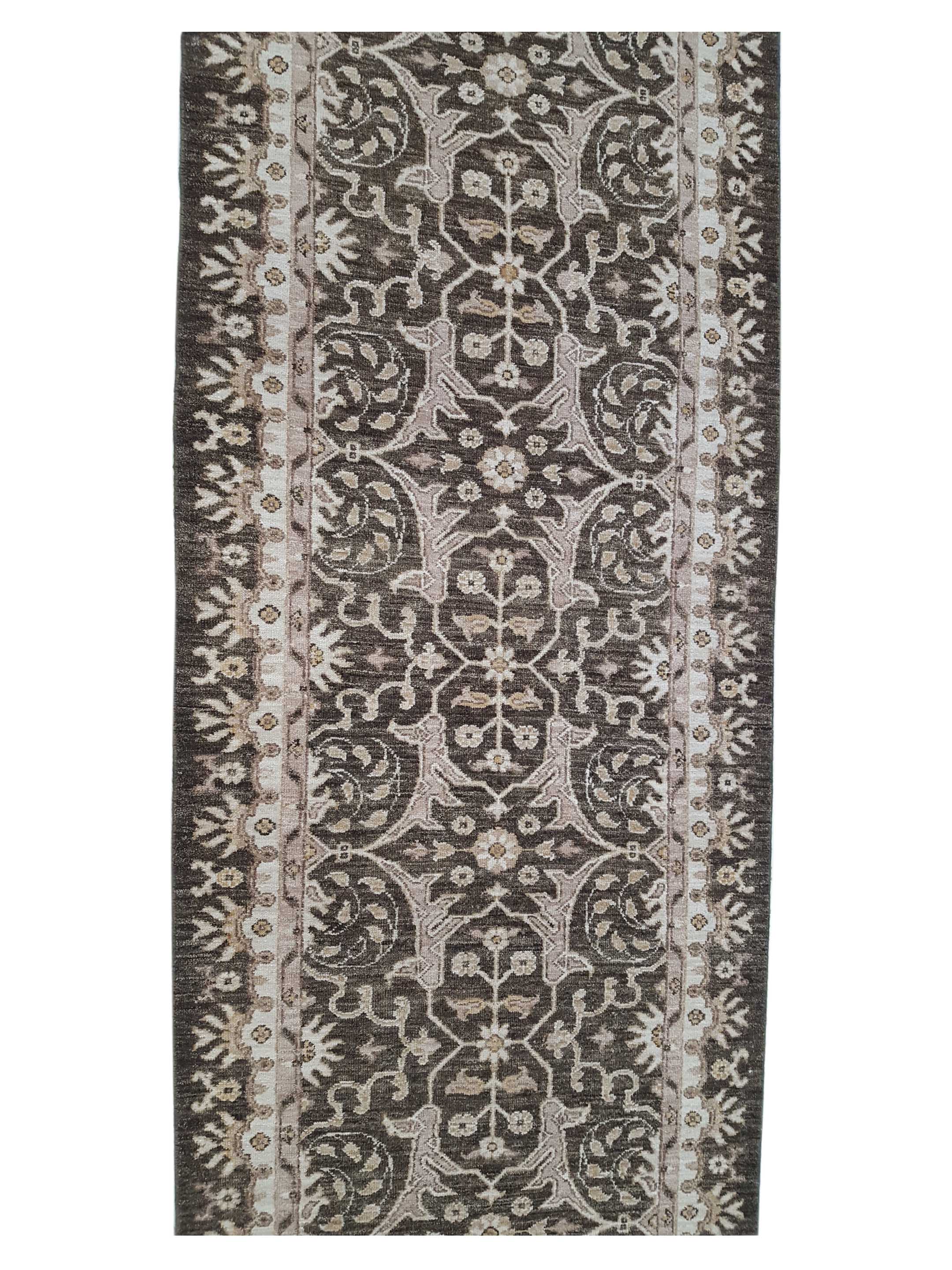 Ziegler Hand Knotted Brown 3x29 - Image 4 of 5