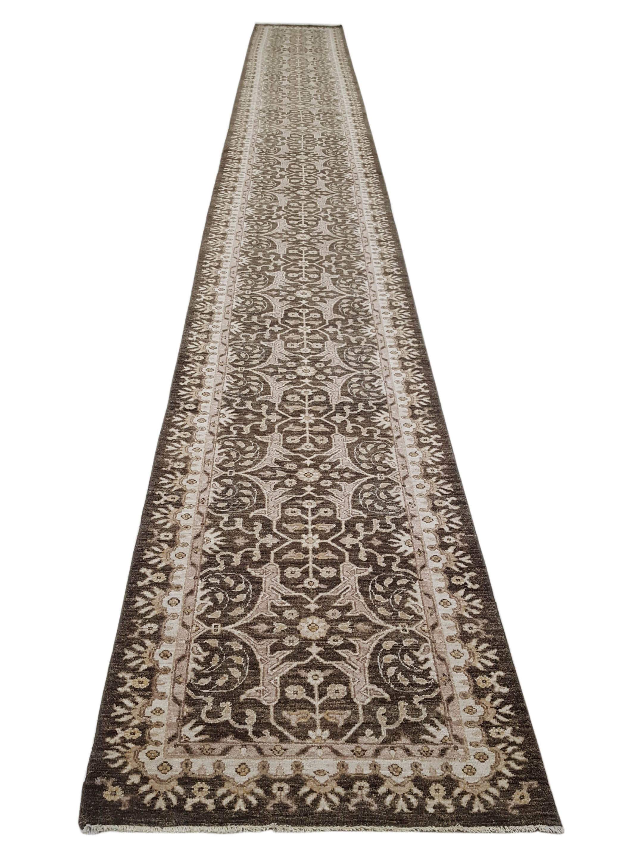 Ziegler Hand Knotted Brown 3x29 - Image 5 of 5