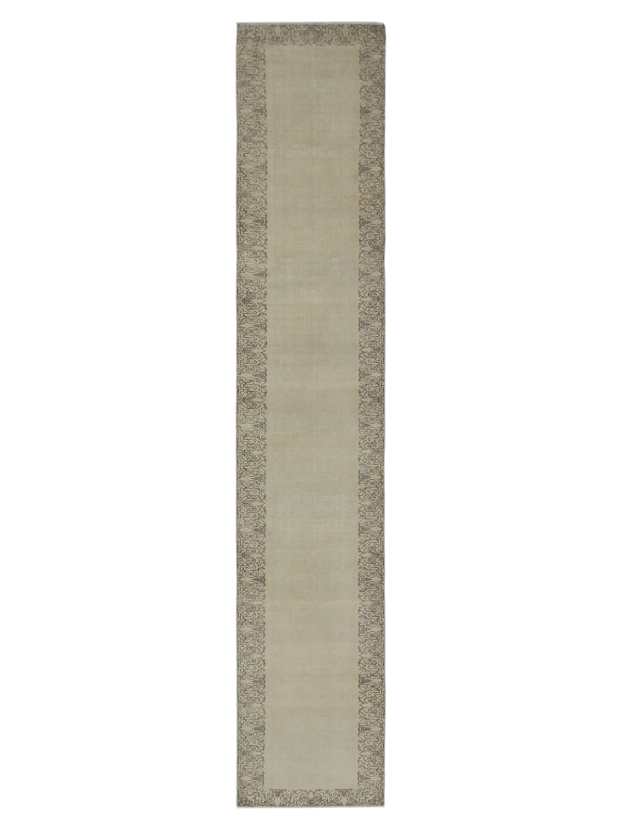Vintage Hand Knotted Beige 3x18