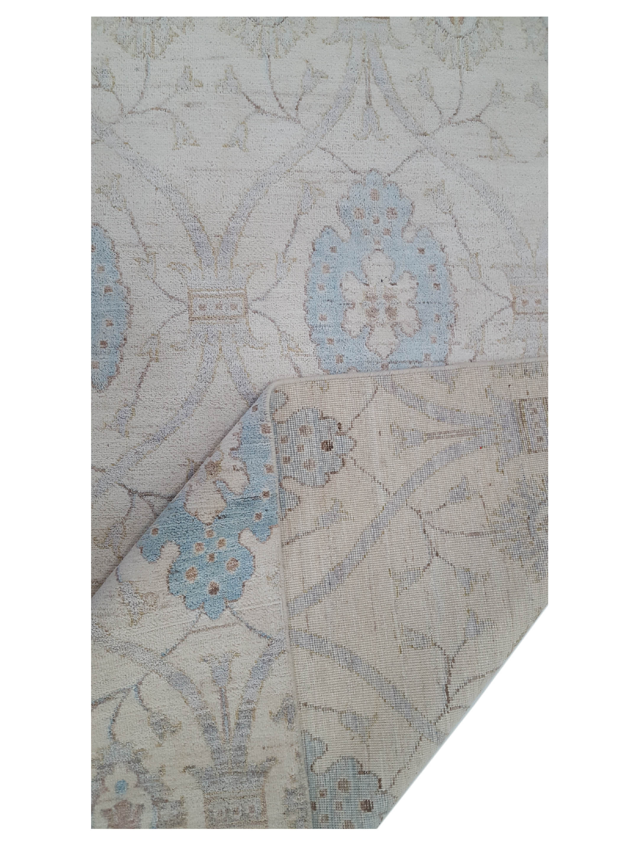 Ziegler Hand Knotted Ivory 10x14 - Image 3 of 6