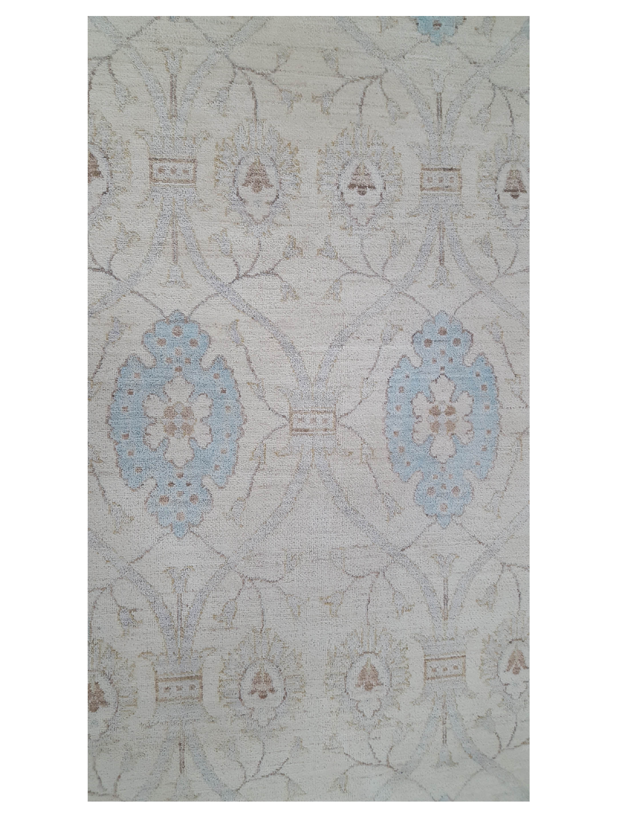 Ziegler Hand Knotted Ivory 10x14 - Image 5 of 6