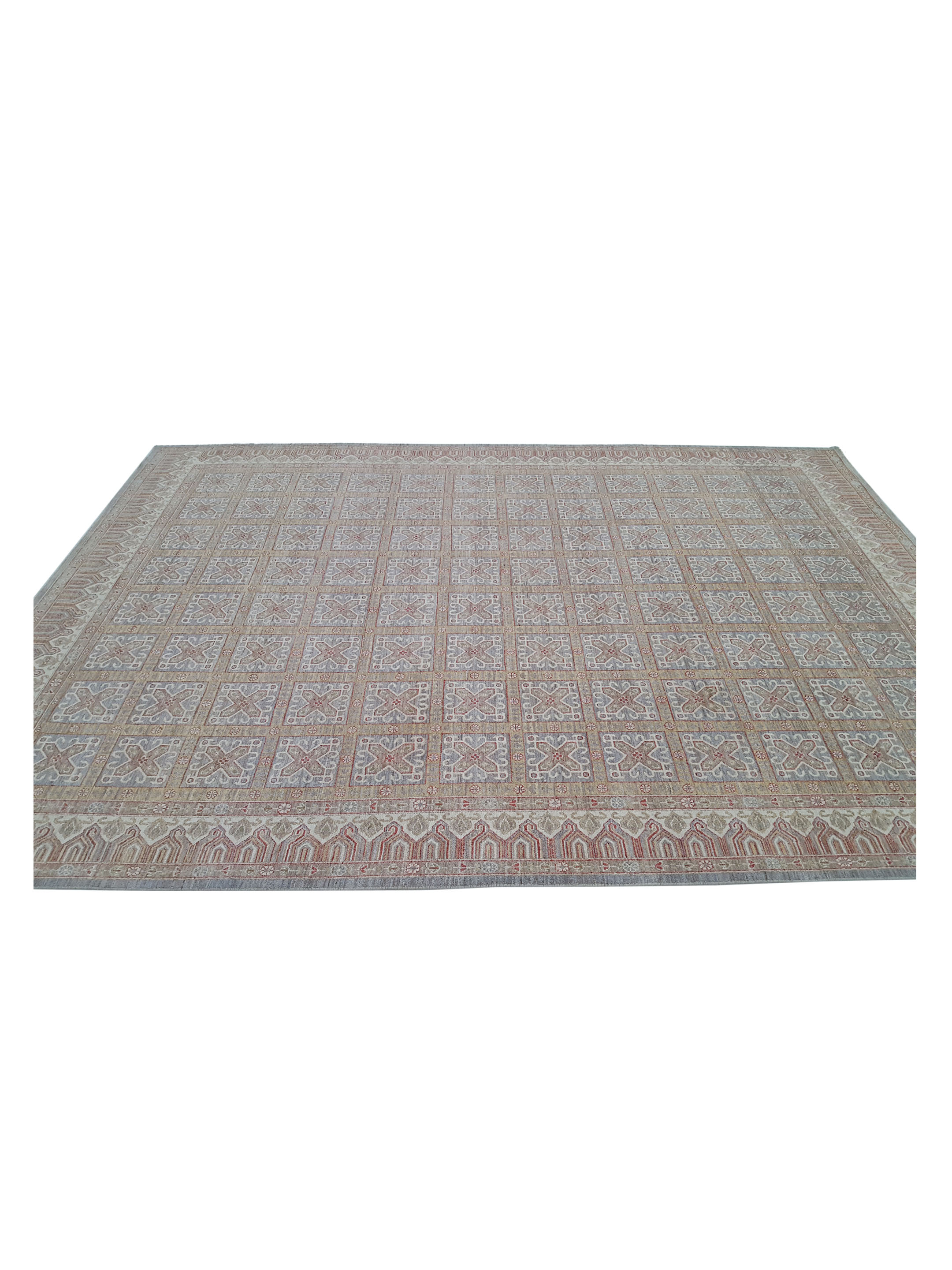 Ziegler Hand Knotted Grey 10x14 - Image 5 of 6