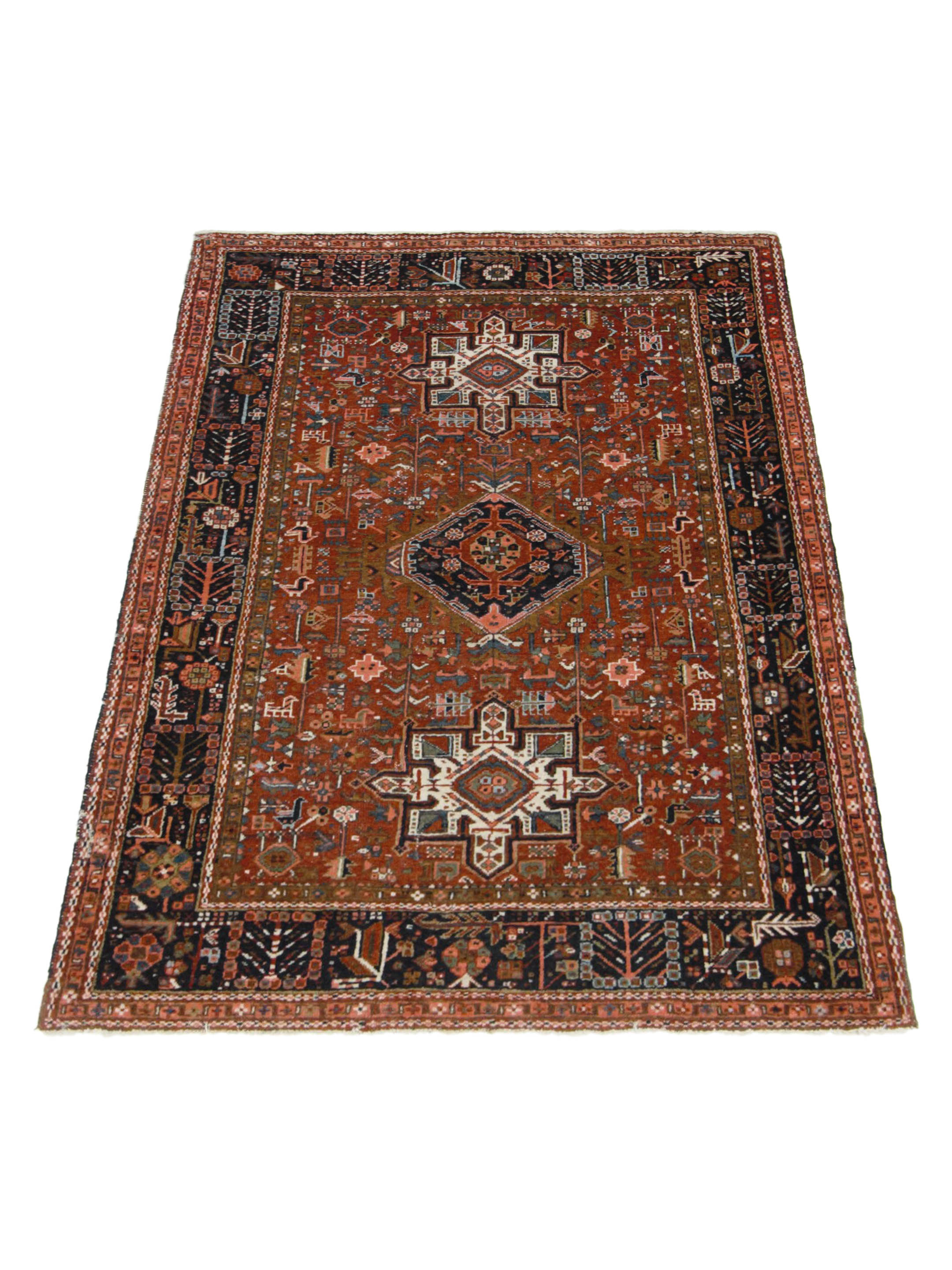 Karajah Hand Knotted Burgundy 4x6 - Image 2 of 5