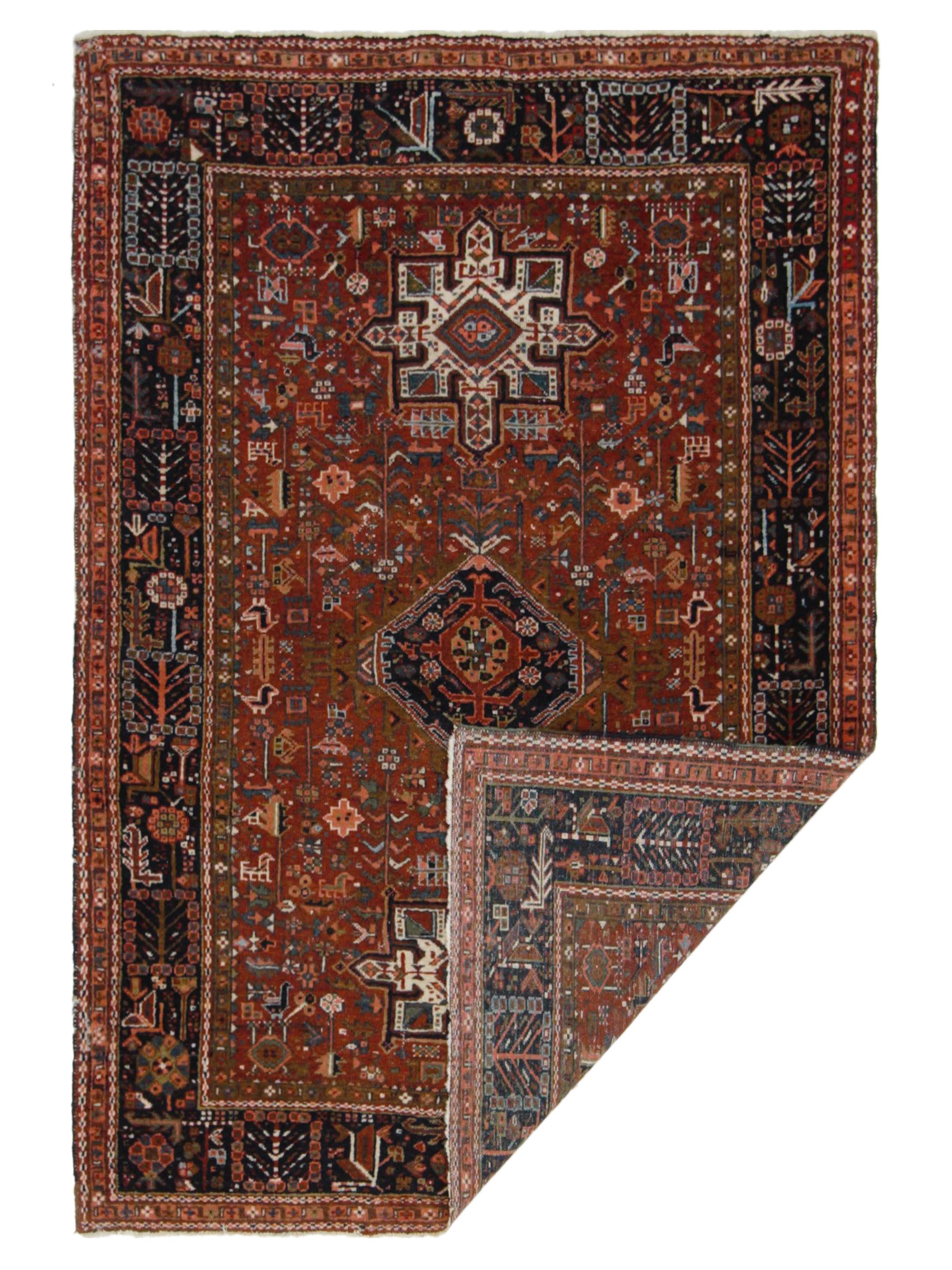 Karajah Hand Knotted Burgundy 4x6 - Image 5 of 5