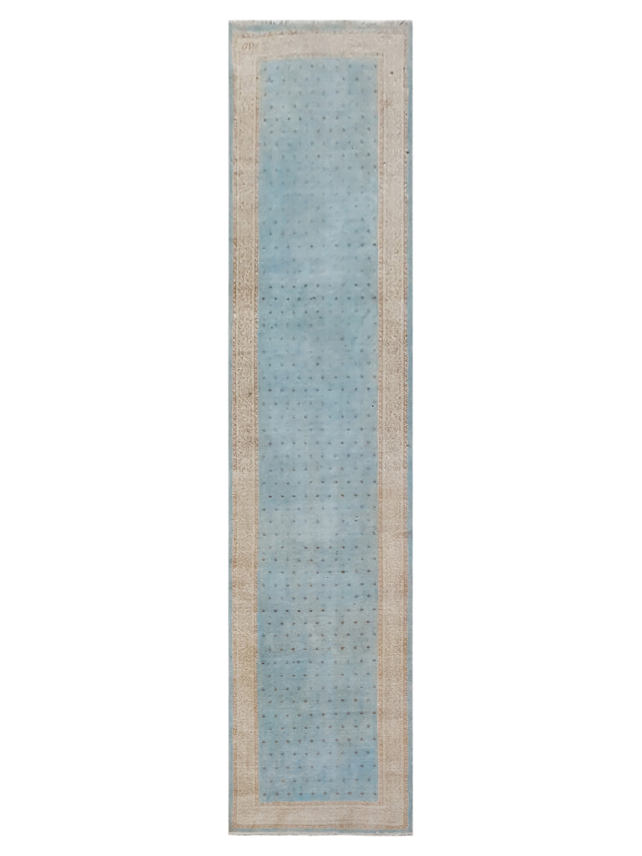 Vintage Hand Knotted Teal 3x16