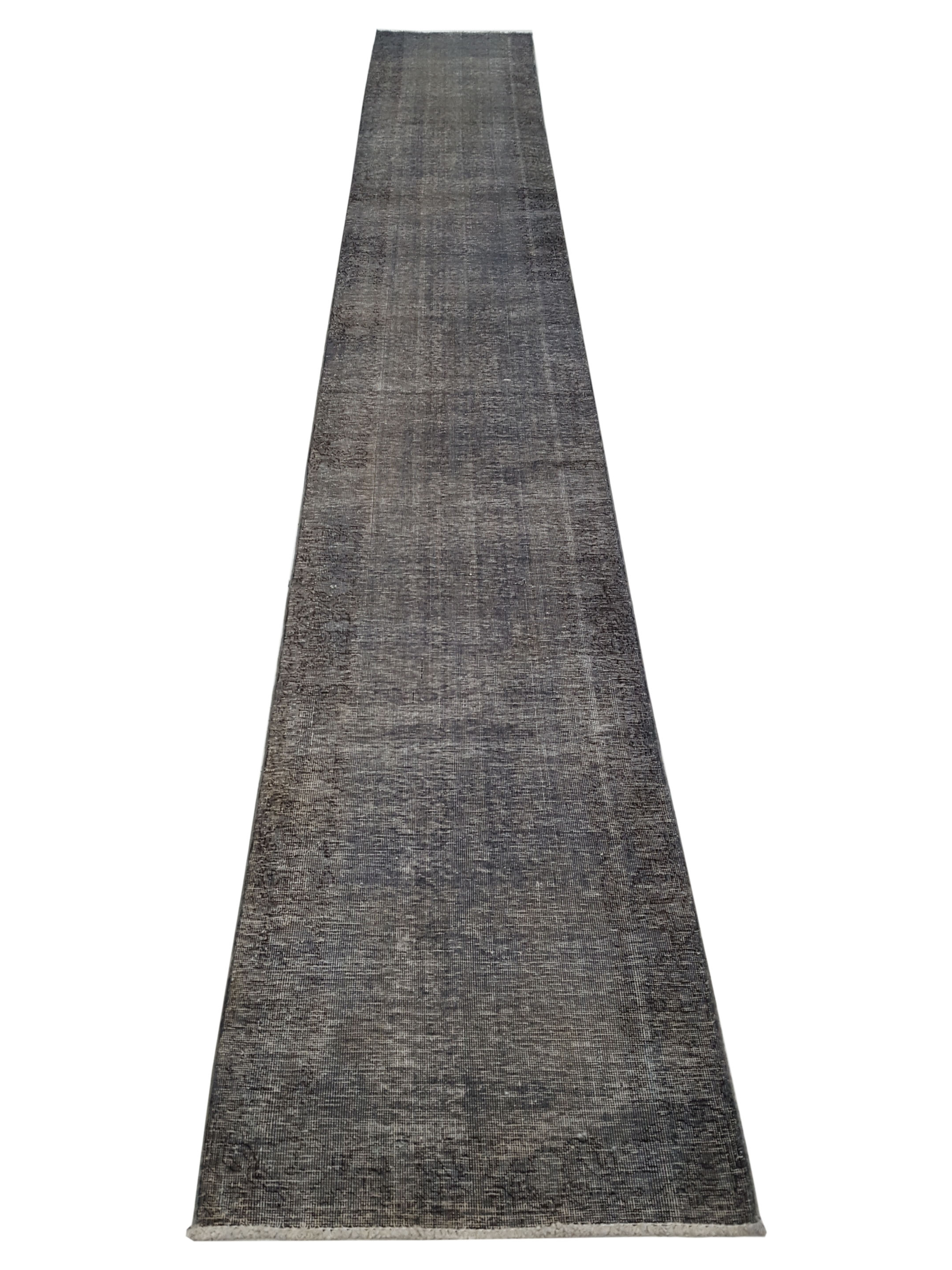 Vintage Hand Knotted Grey 3x19 - Image 2 of 6