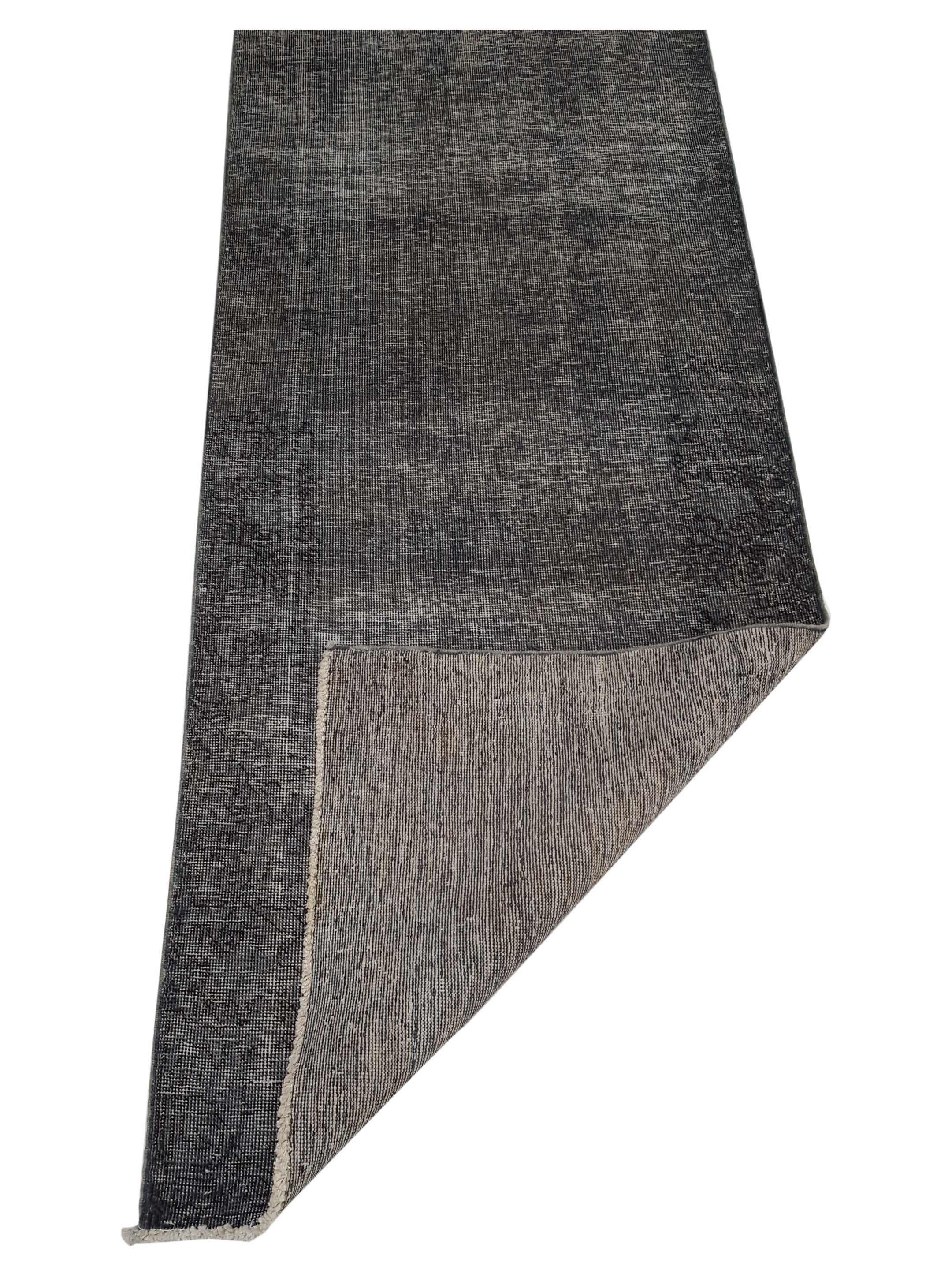 Vintage Hand Knotted Grey 3x19 - Image 3 of 6
