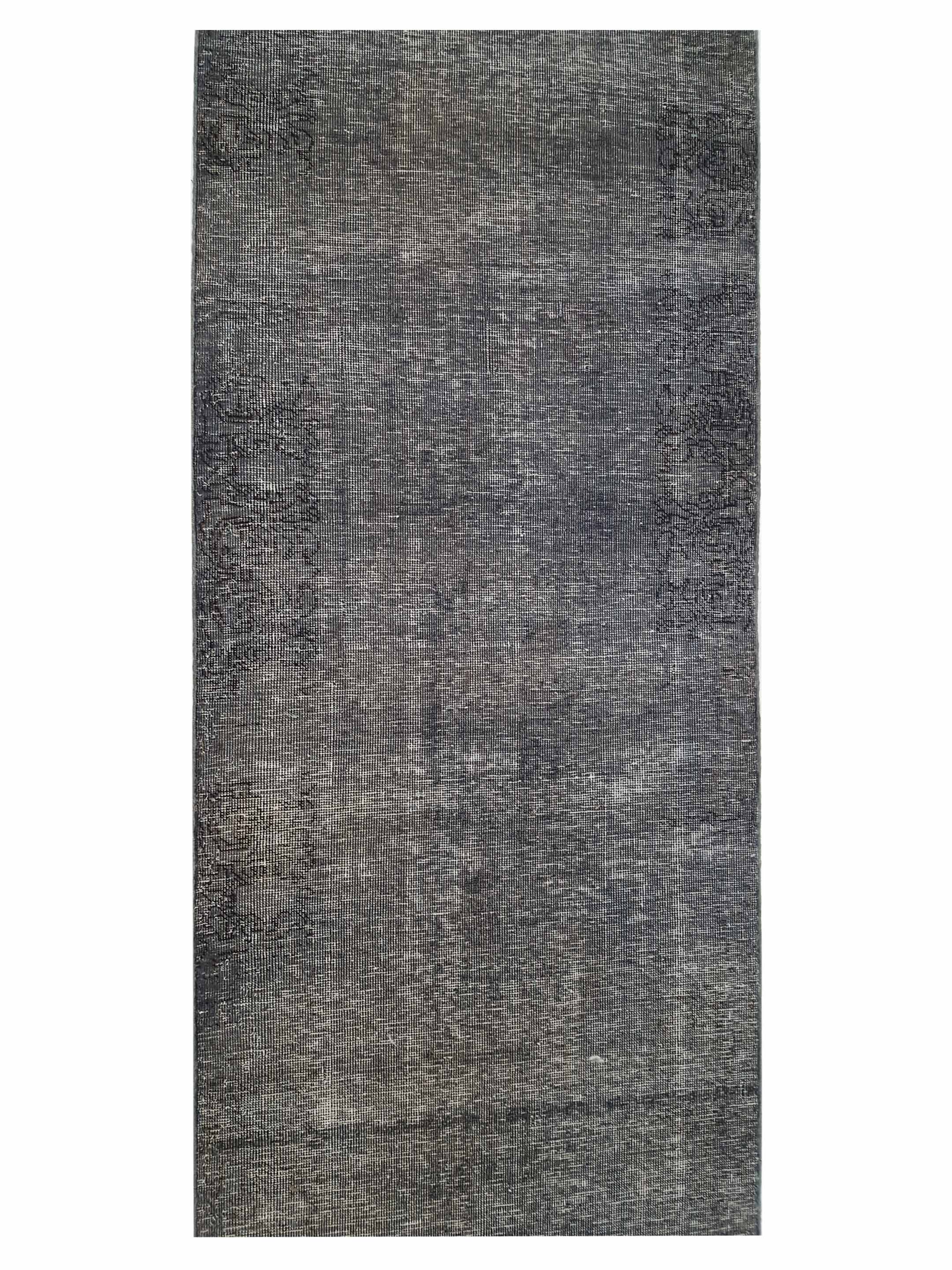 Vintage Hand Knotted Grey 3x19 - Image 5 of 6
