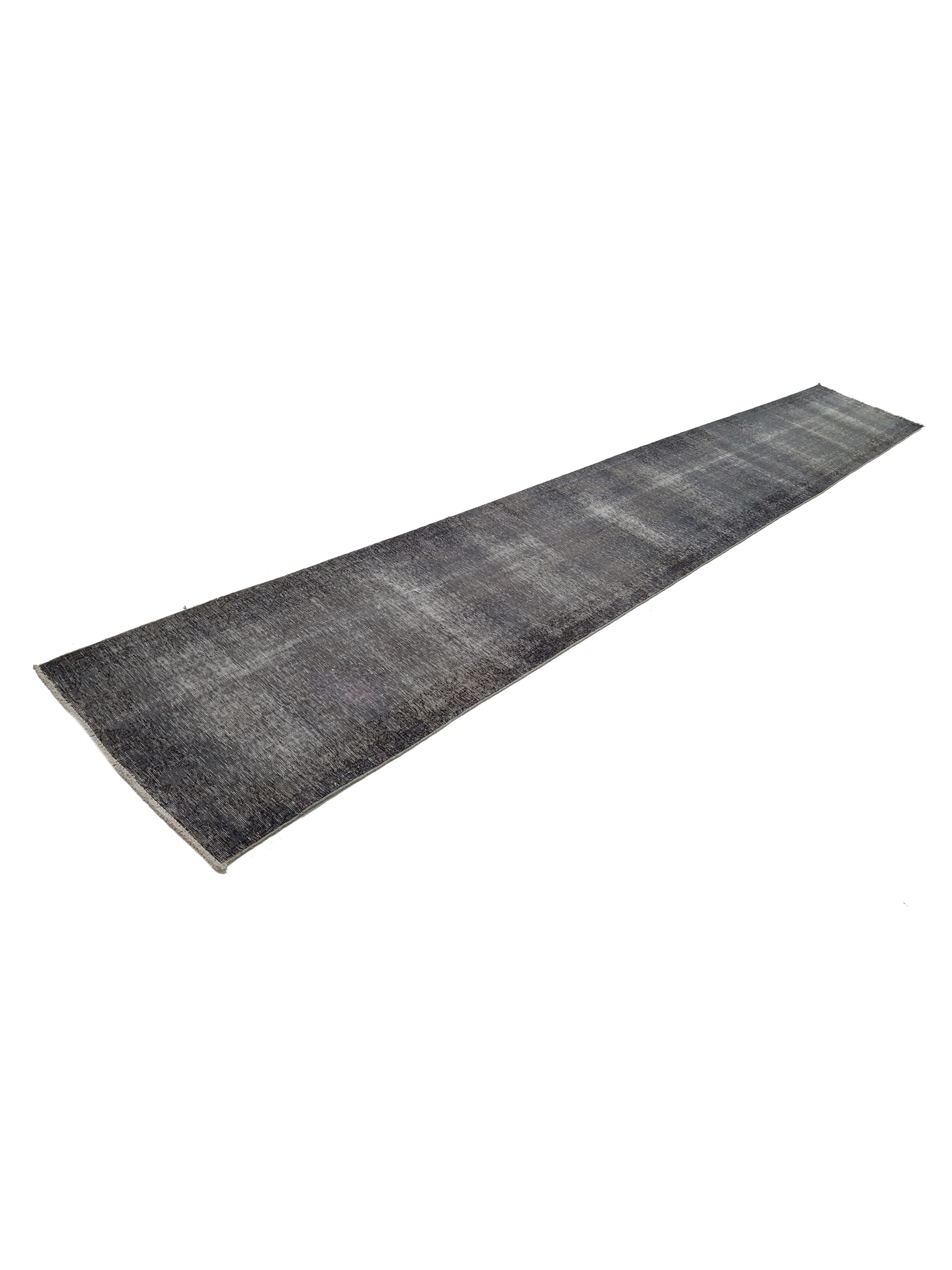 Vintage Hand Knotted Grey 3x19 - Image 6 of 6