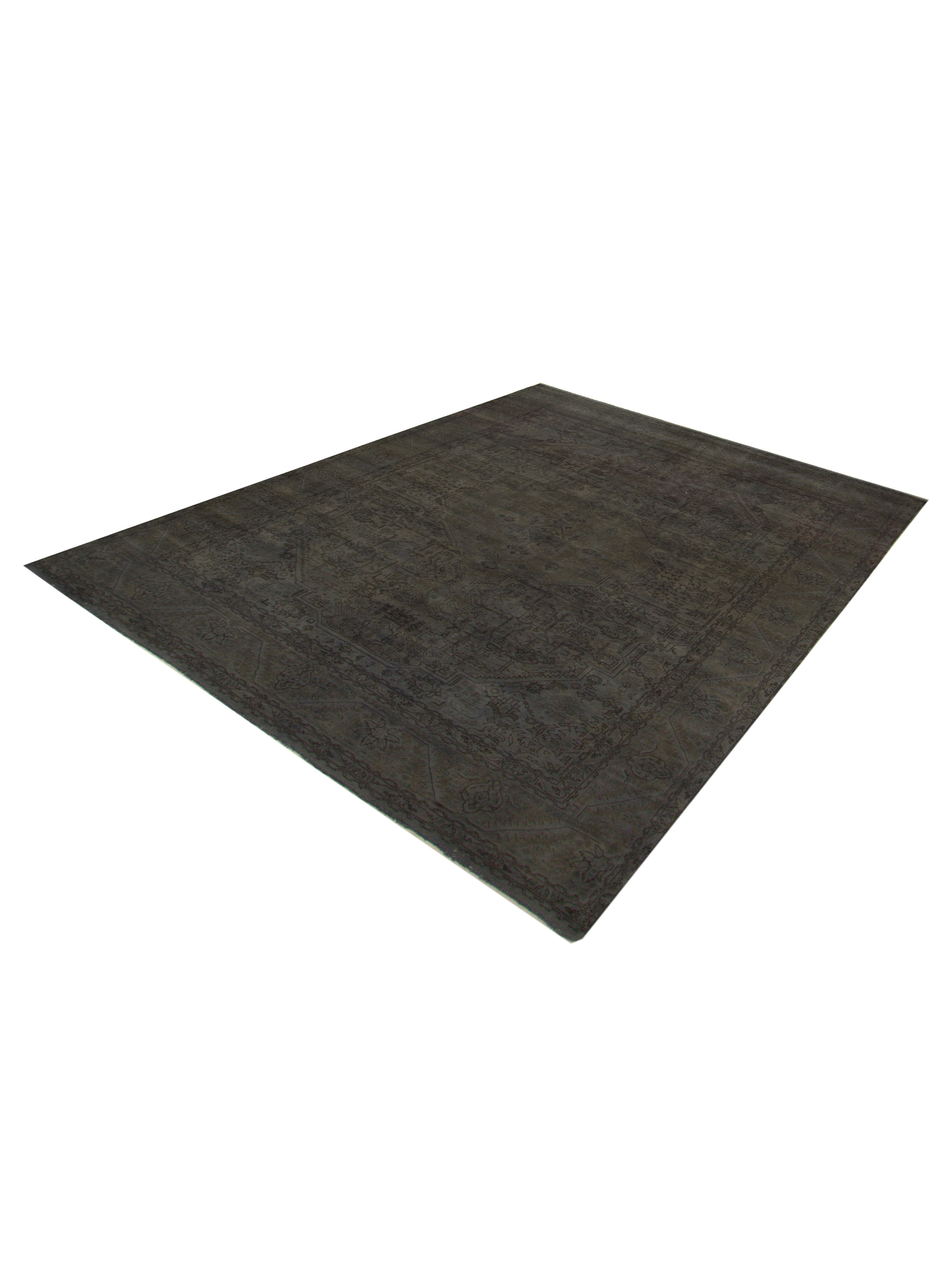 Overdyed Hand Knotted Grey 10x13 - Image 5 of 5