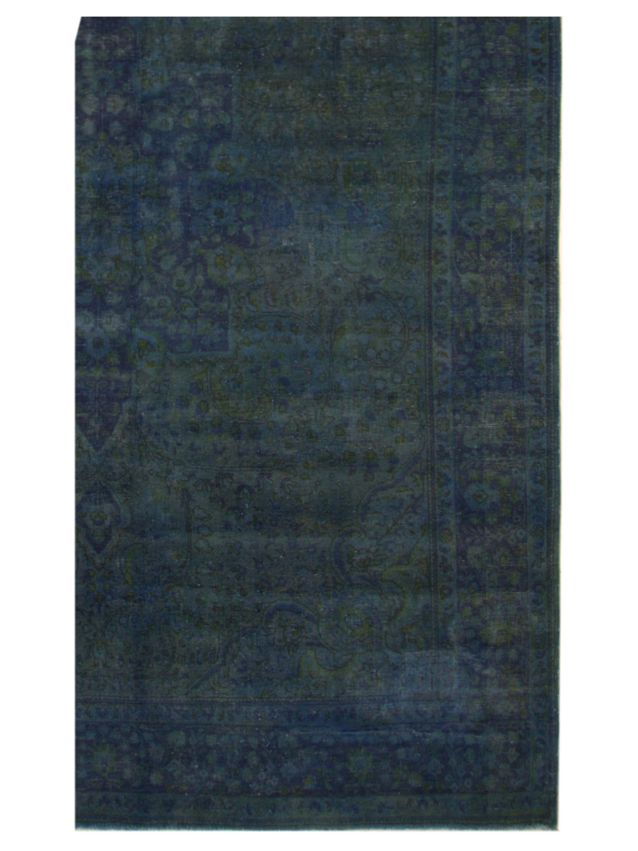 Overdyed Hand Knotted Blue 10x13 - Image 3 of 5