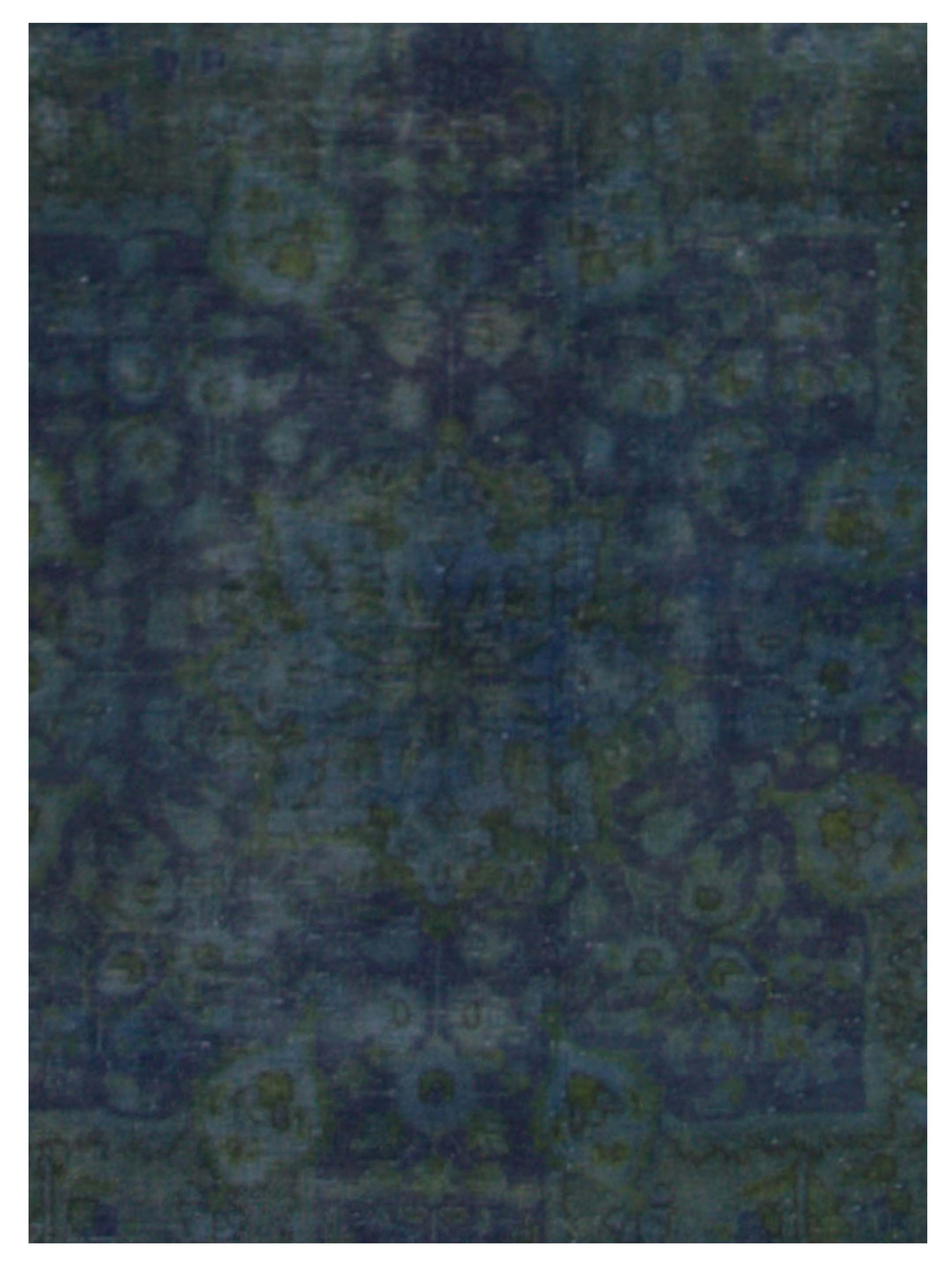 Overdyed Hand Knotted Blue 10x13 - Image 4 of 5