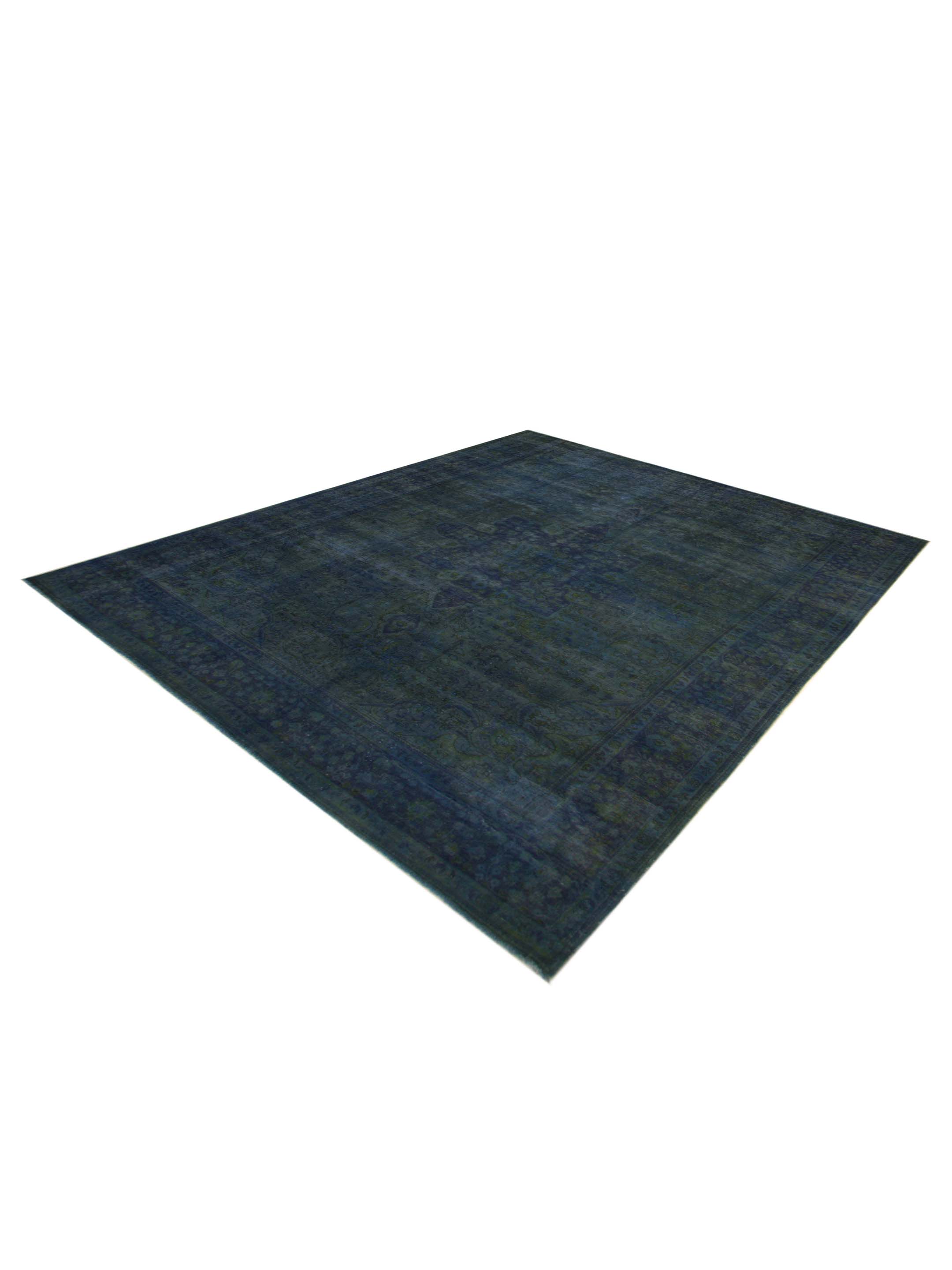 Overdyed Hand Knotted Blue 10x13 - Image 5 of 5