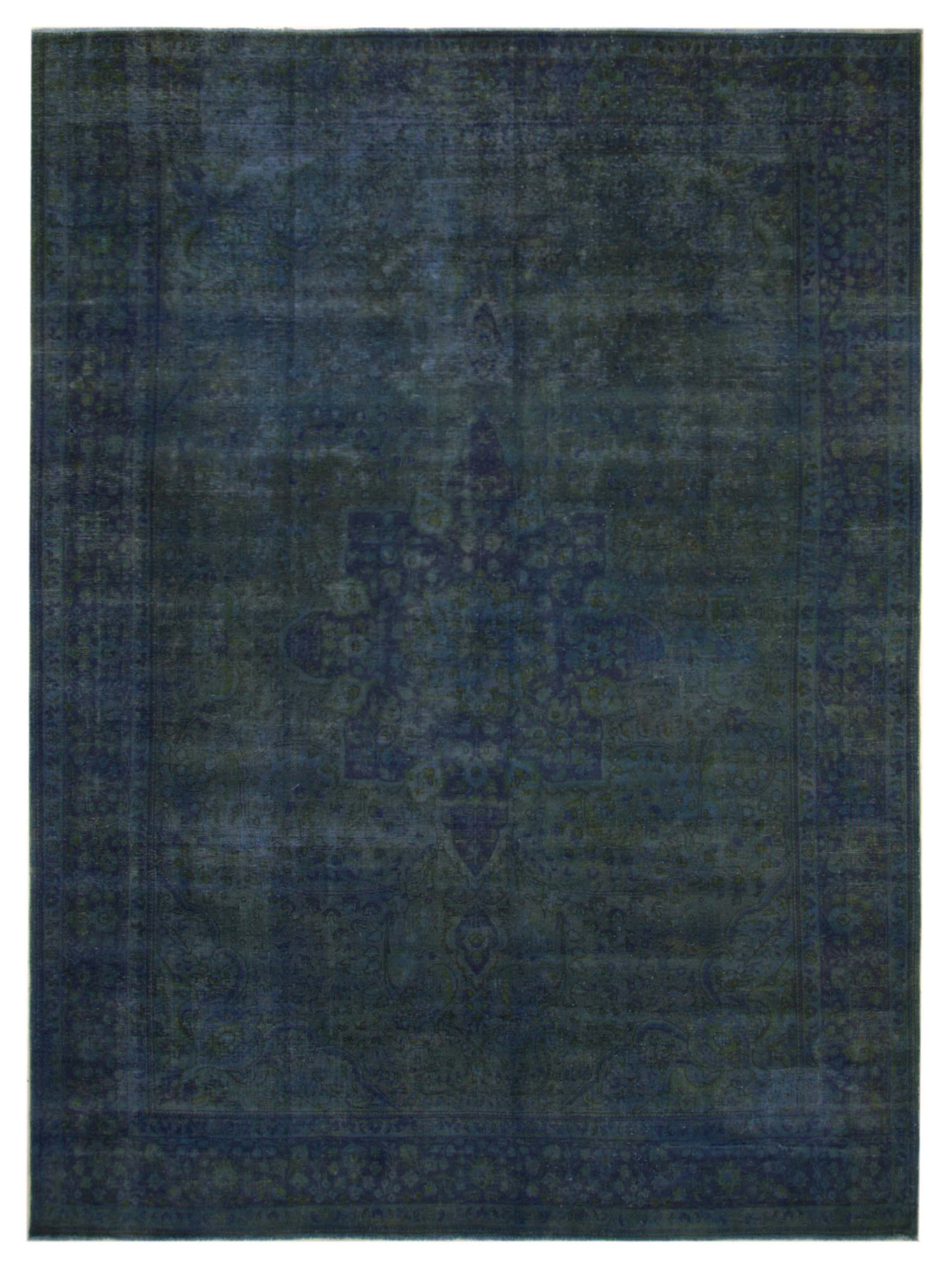 Overdyed Hand Knotted Blue 10x13