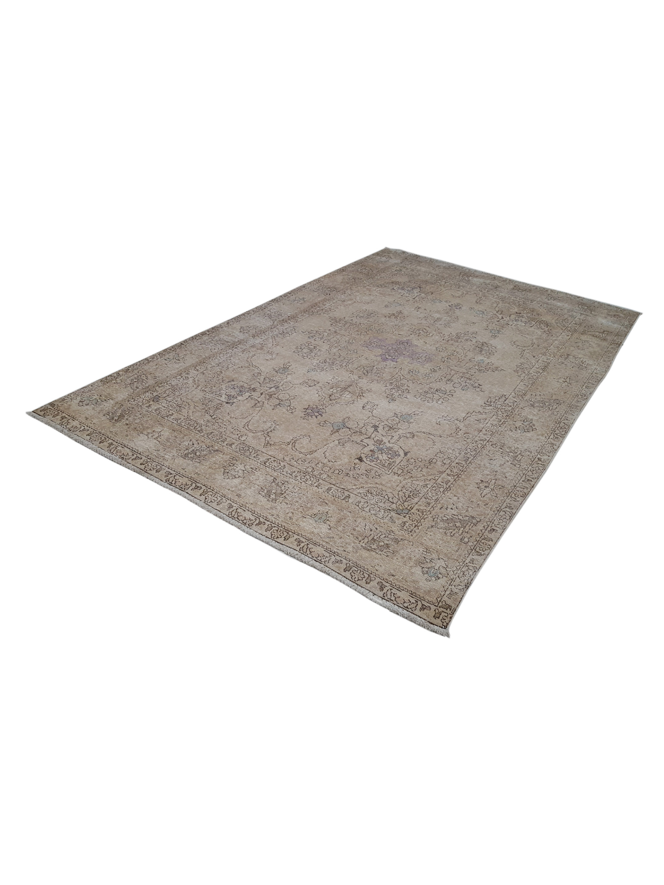 Vintage Hand Knotted Beige 7x10 - Image 6 of 6