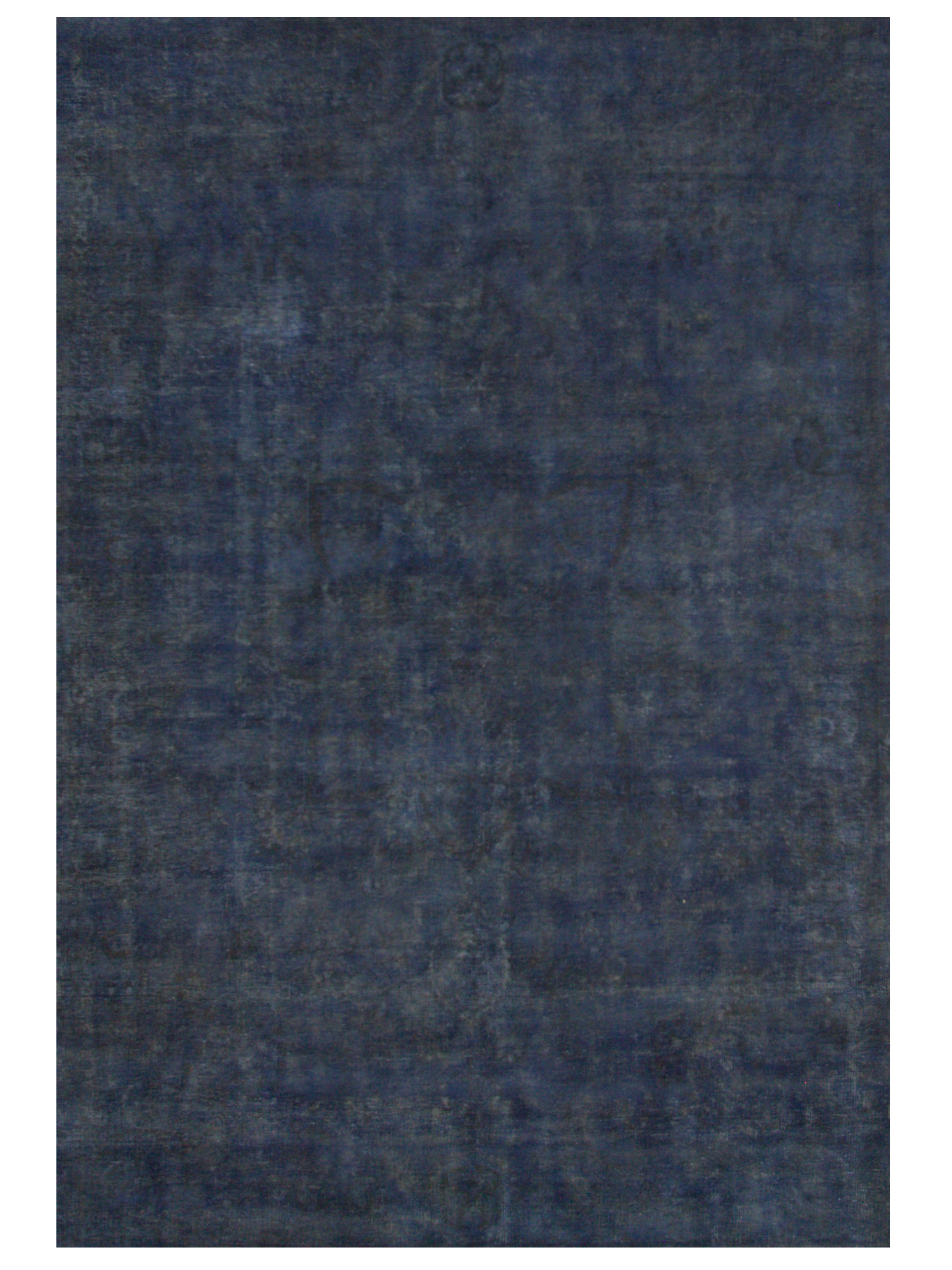 Vintage Overdyed Hand Knotted Navy 10x13 - Image 4 of 5