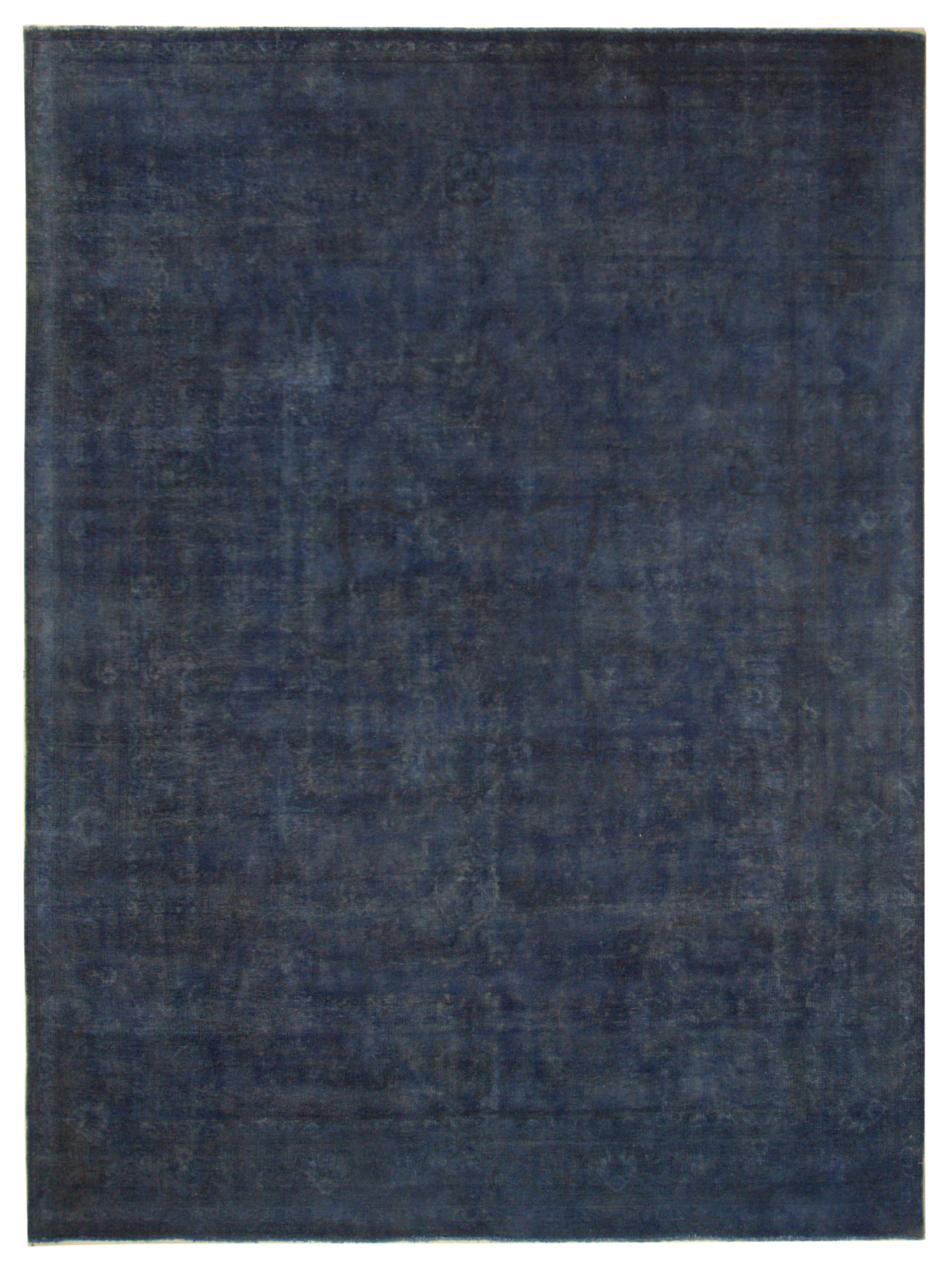 Vintage Overdyed Hand Knotted Navy 10x13
