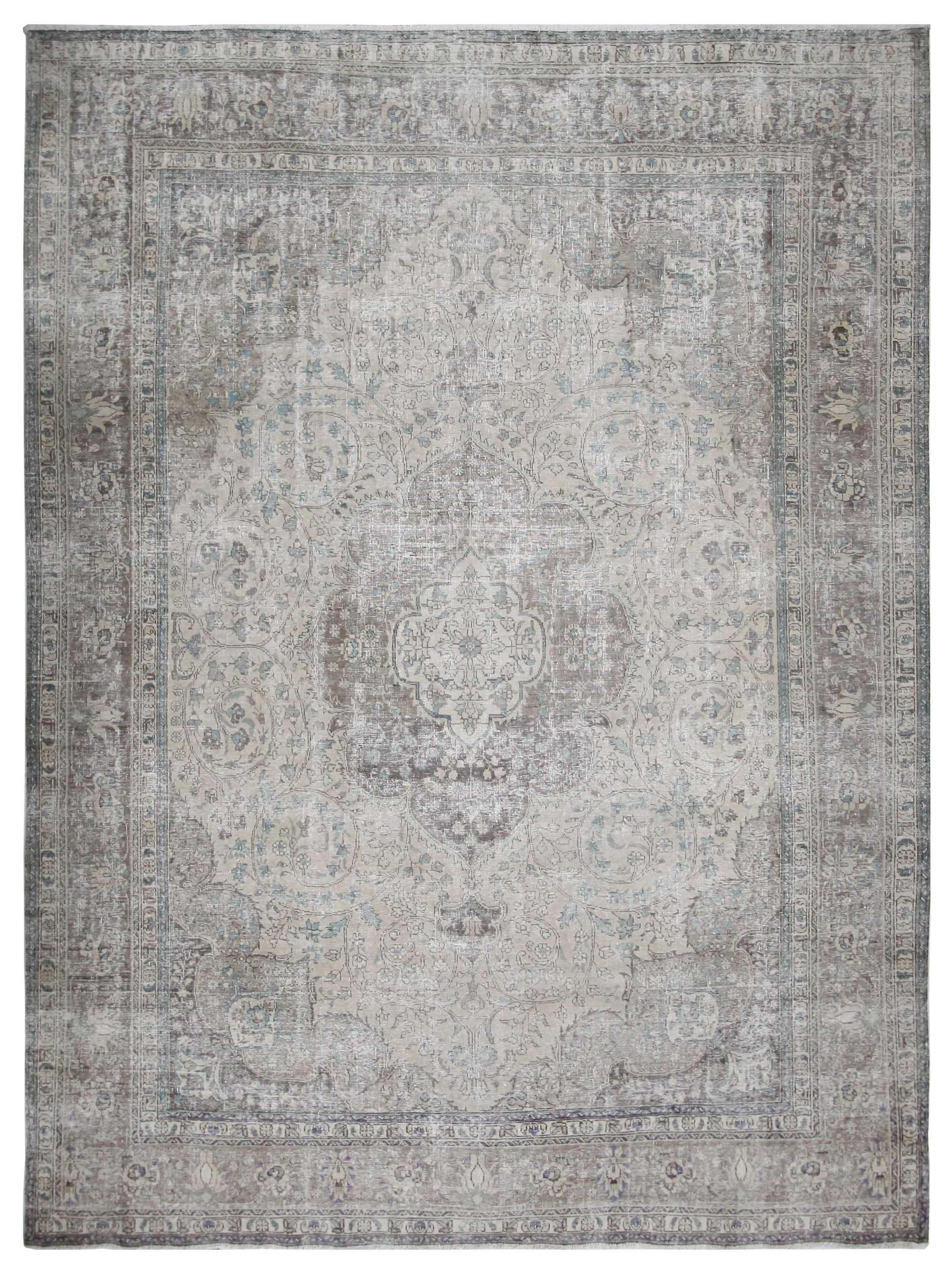 Vintage Hand Knotted Beige 10x13