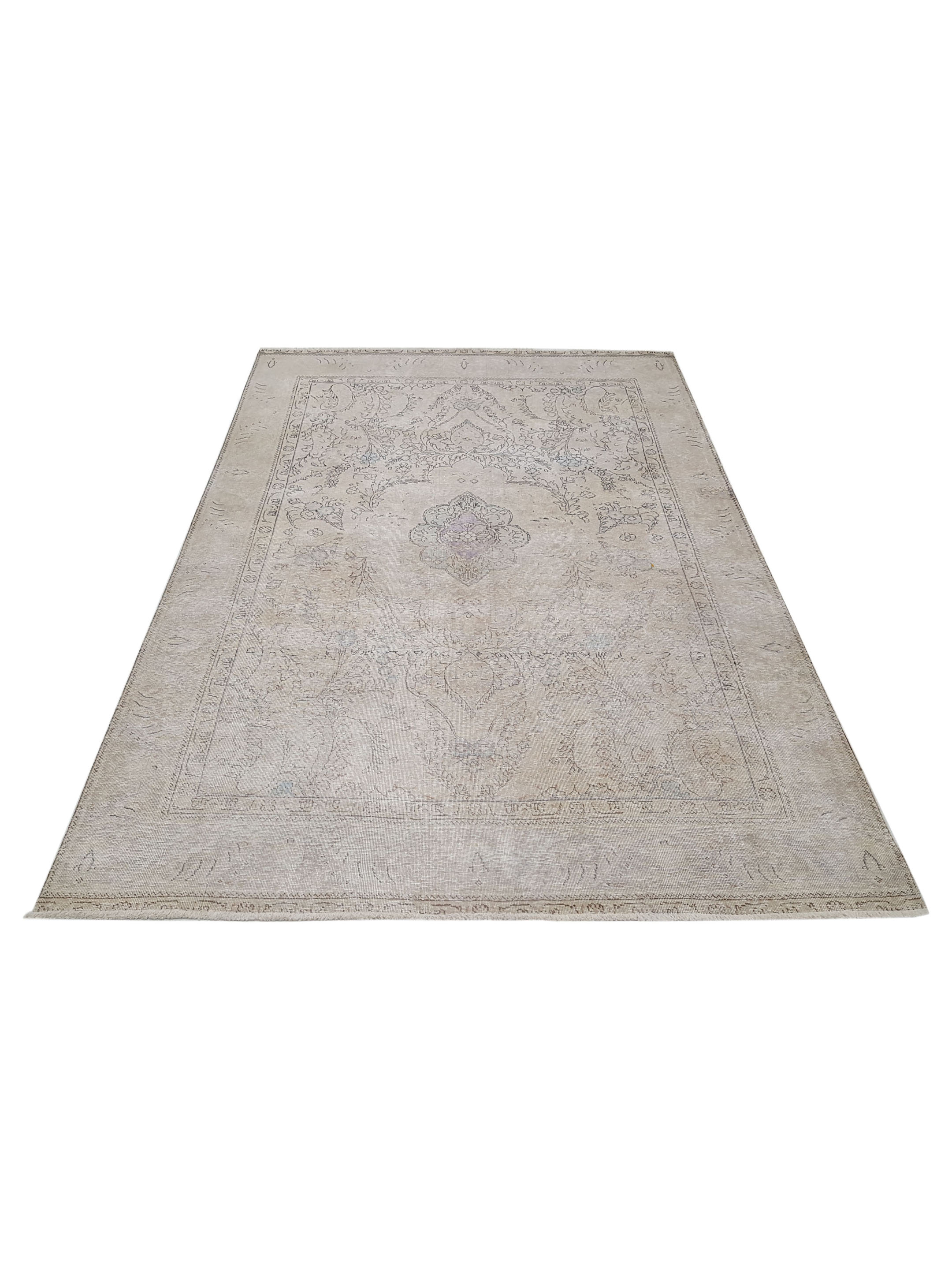 Vintage Hand Knotted Beige 6x10 - Image 2 of 6
