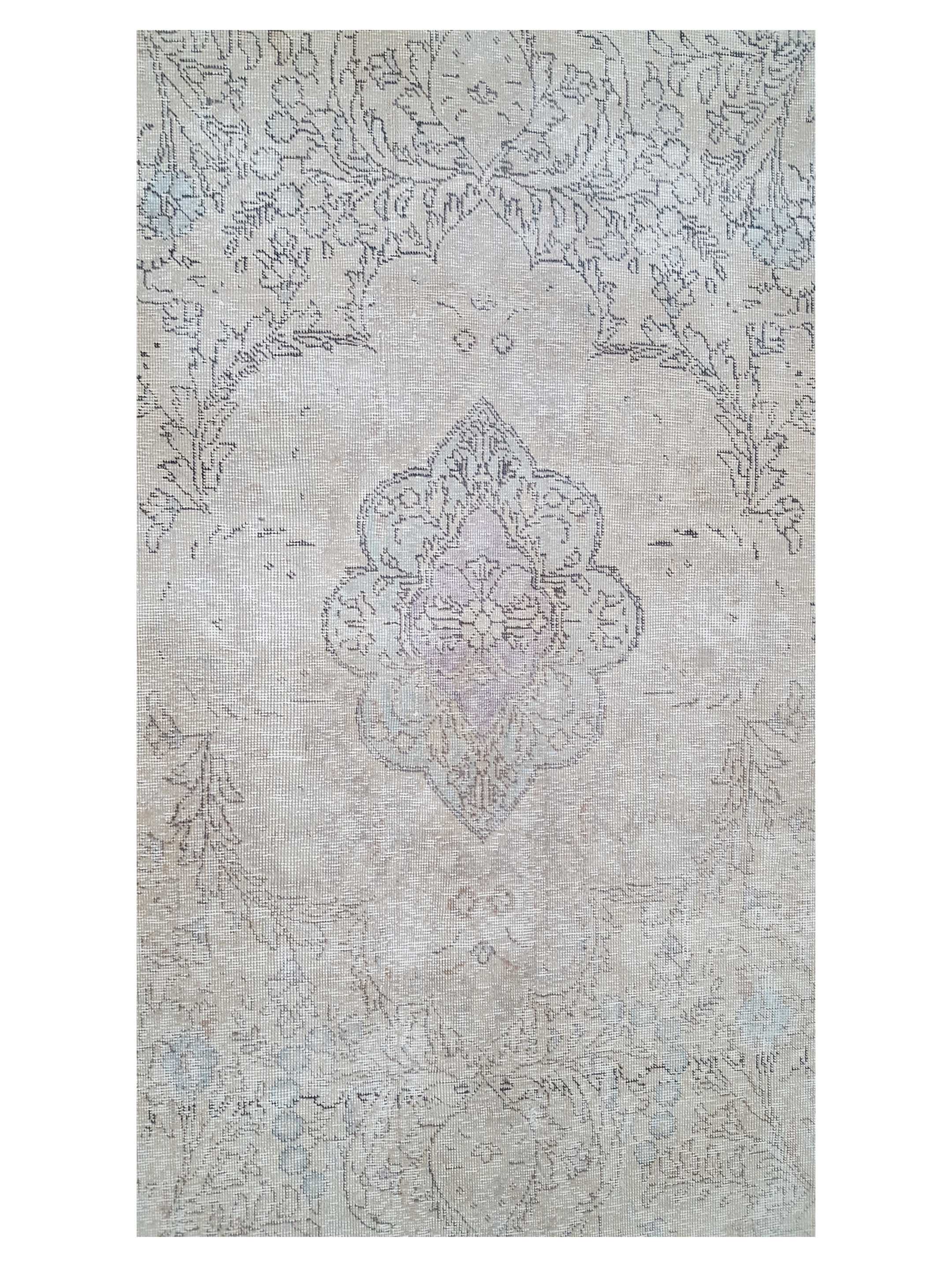 Vintage Hand Knotted Beige 6x10 - Image 5 of 6