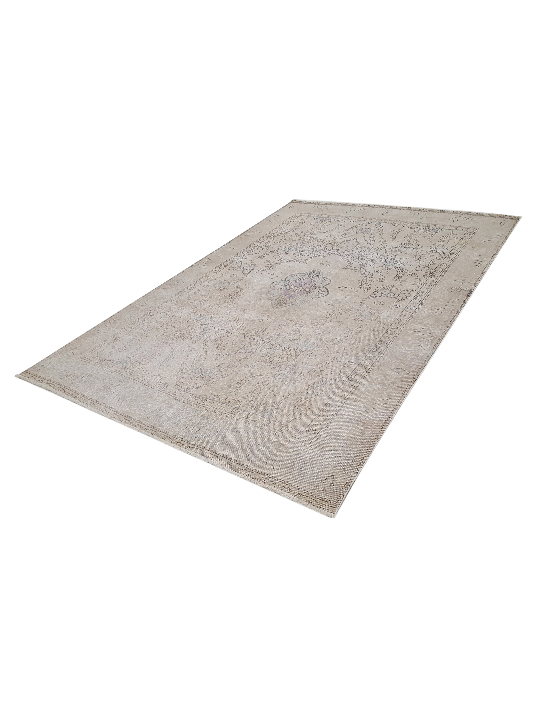 Vintage Hand Knotted Beige 6x10 - Image 6 of 6