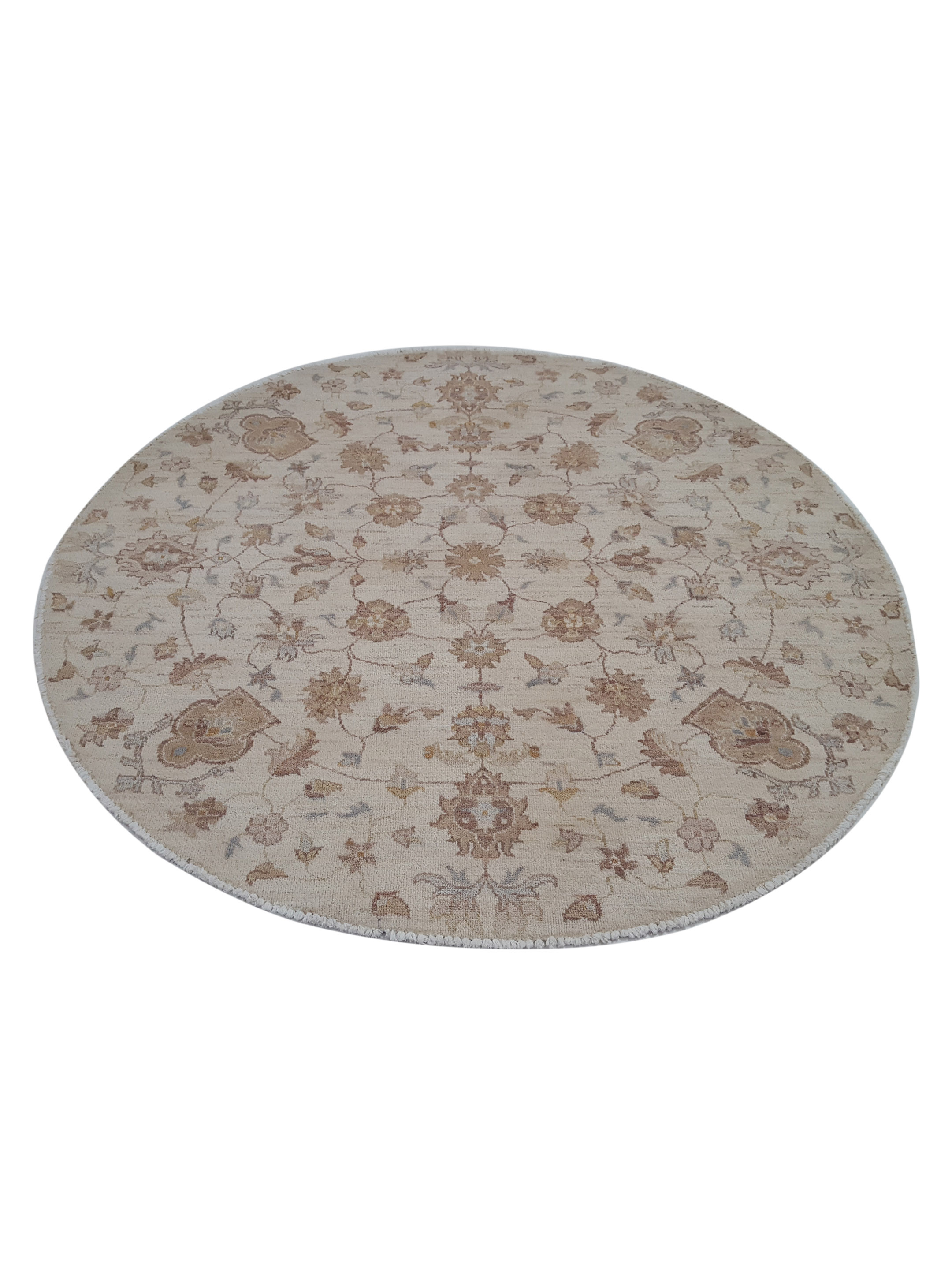Ziegler Hand Knotted Ivory 6x6 - Image 2 of 6