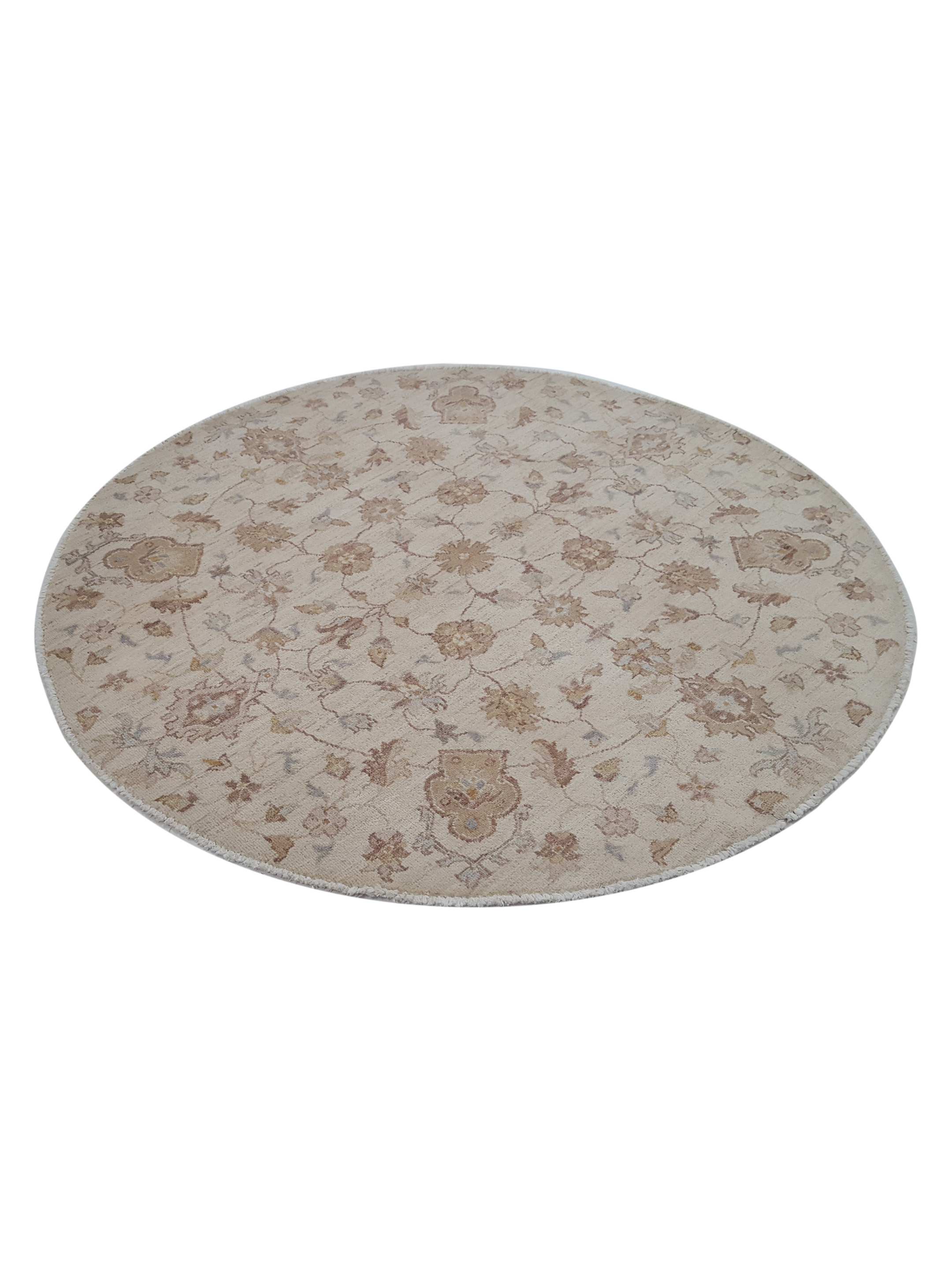Ziegler Hand Knotted Ivory 6x6 - Image 6 of 6