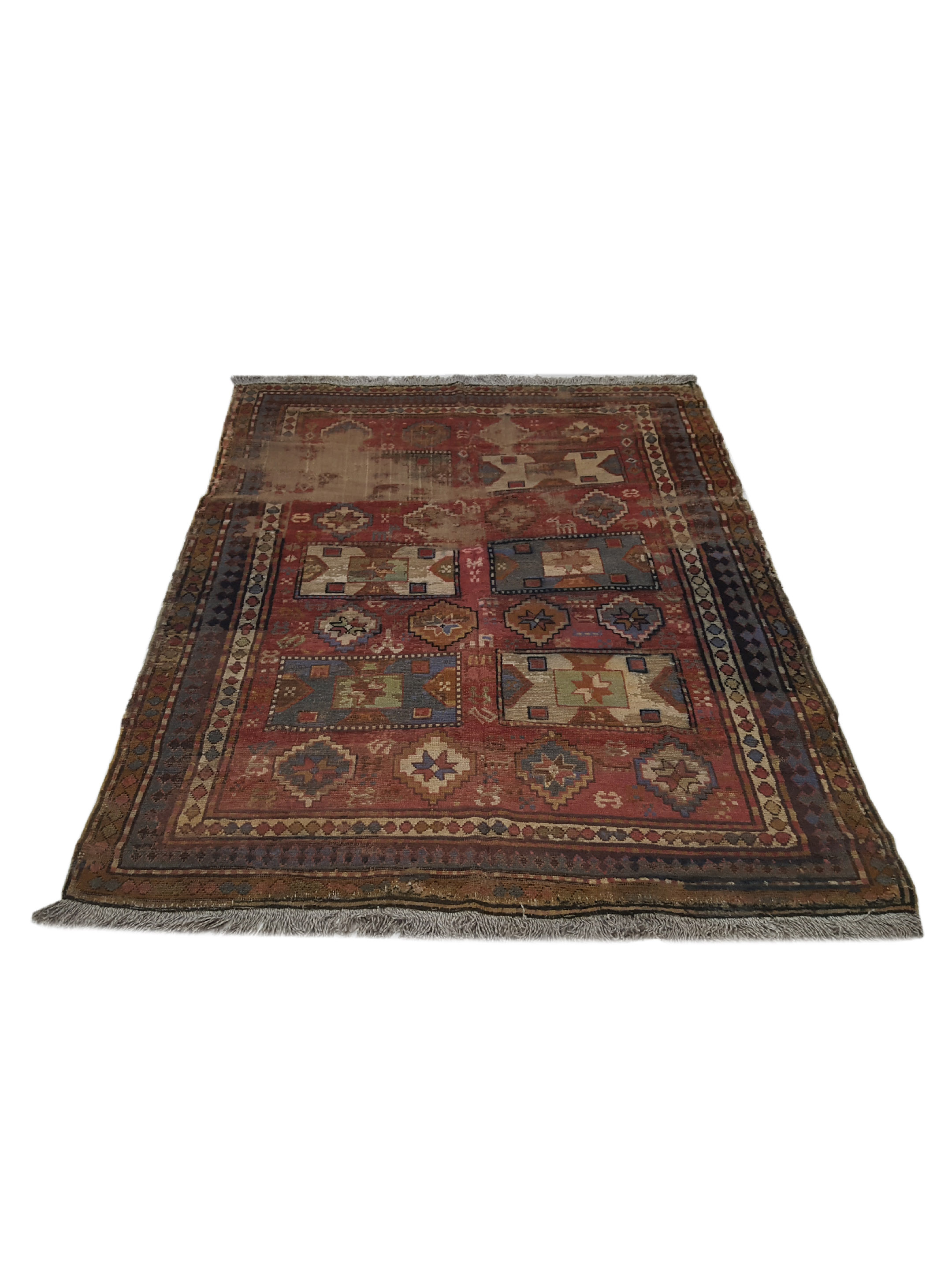 Antique Kazak Brick 5x7 - Image 2 of 6