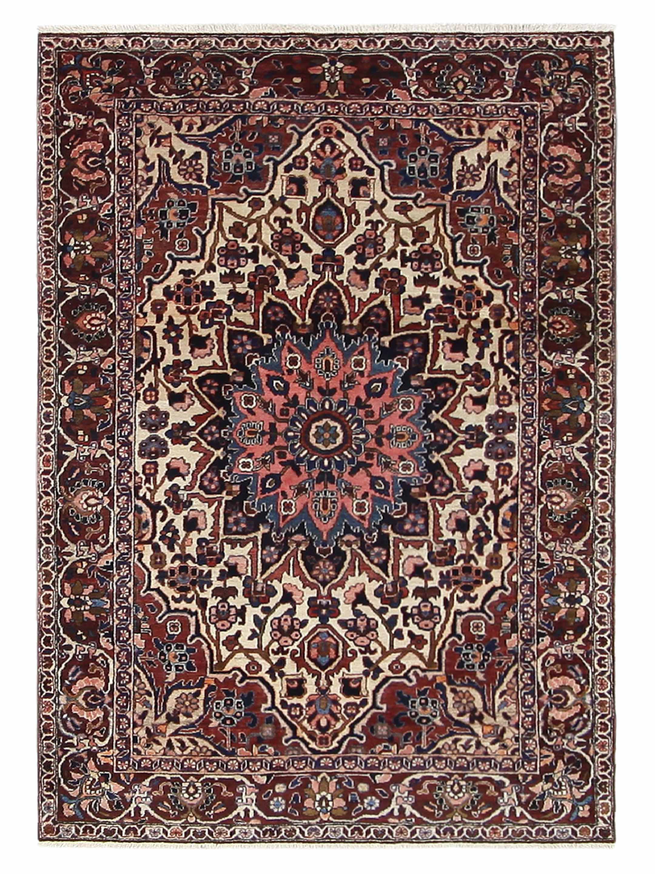 Antique Bakhtiyari Ivory 5x8