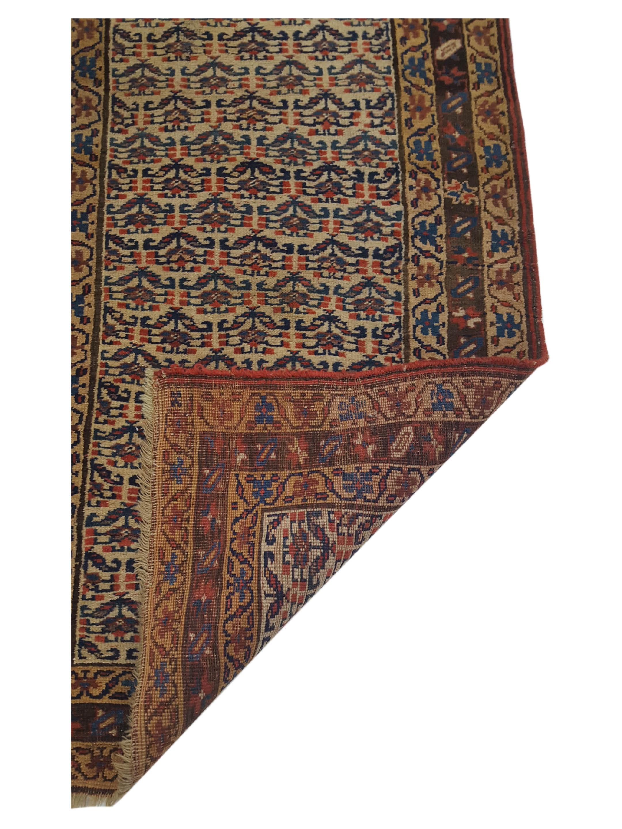 Bijar Hand Knotted Ivory 3x11 - Image 3 of 6