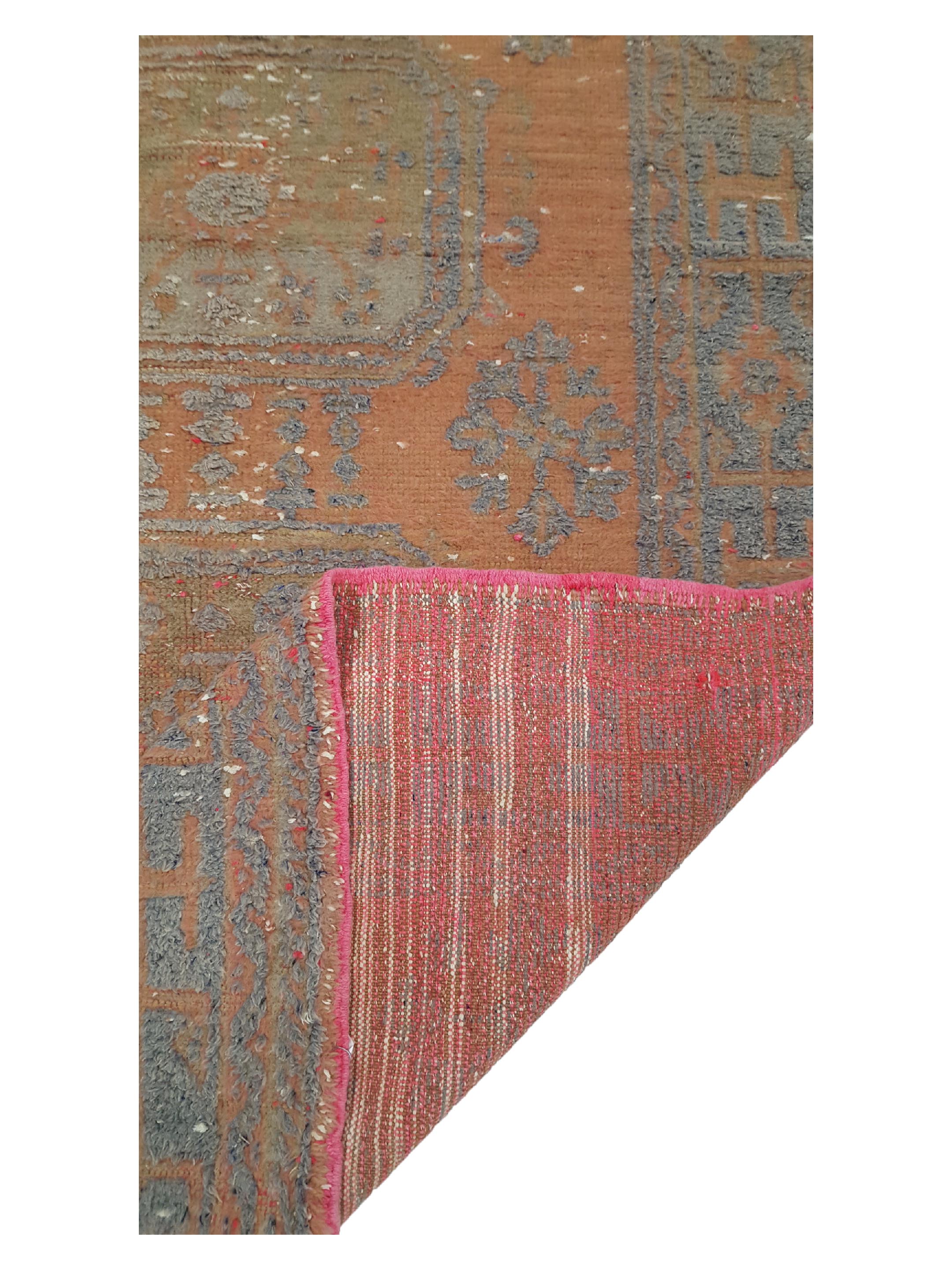 Antique Ushak Orange 5x11 - Image 3 of 6