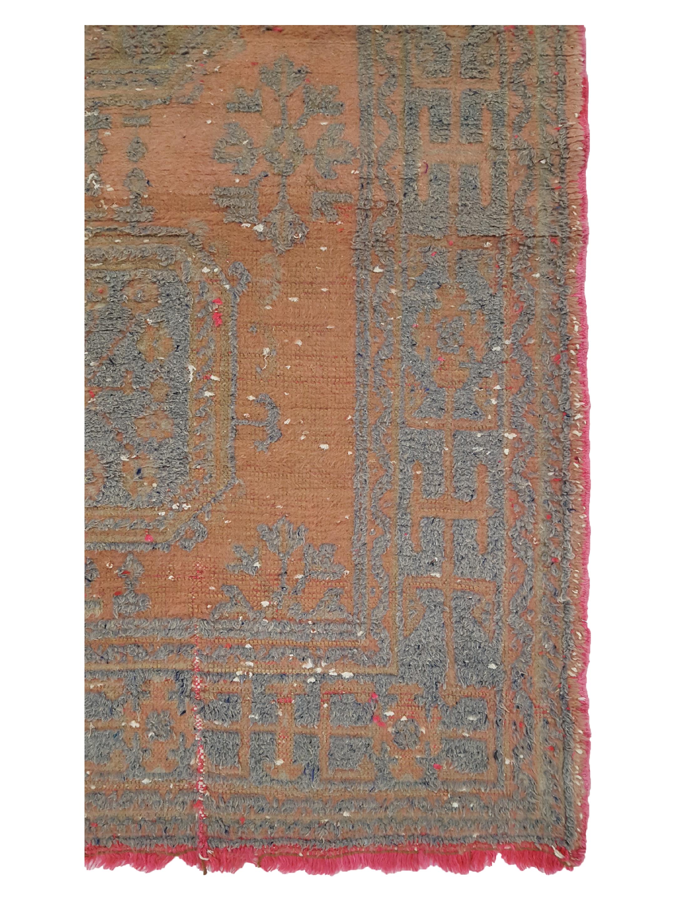 Antique Ushak Orange 5x11 - Image 4 of 6