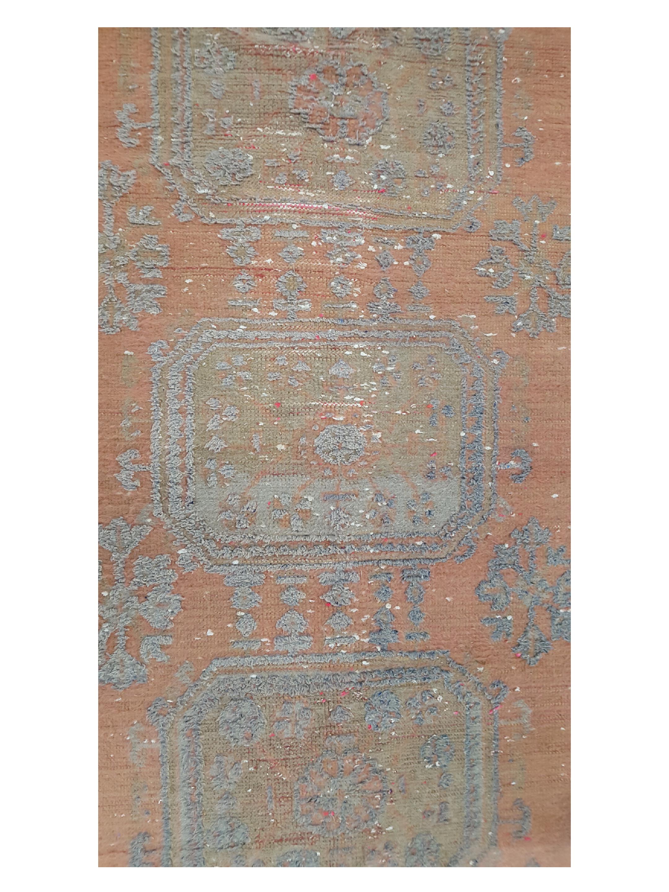 Antique Ushak Orange 5x11 - Image 5 of 6