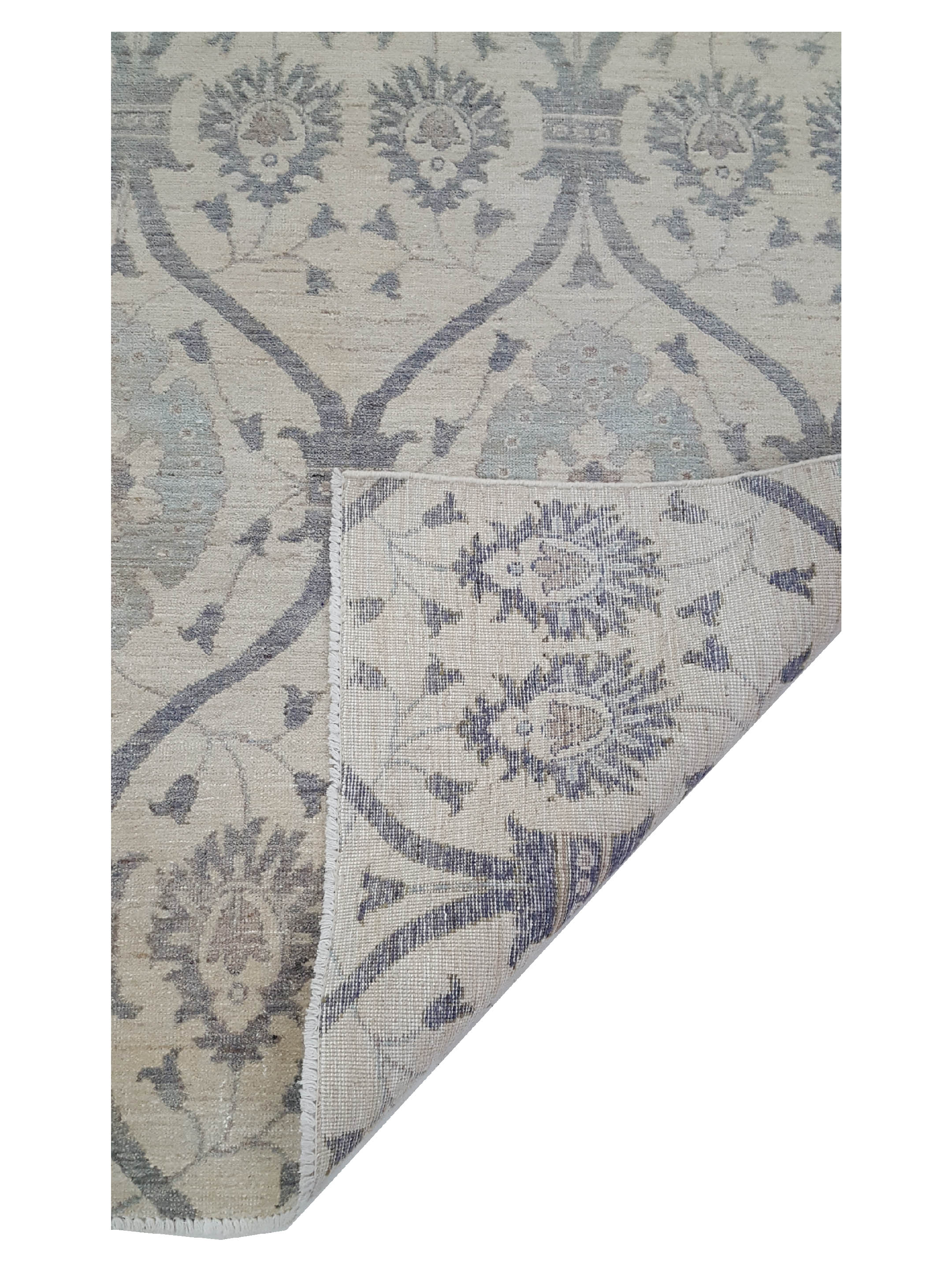Ziegler Hand Knotted Ivory 9x12 - Image 3 of 6