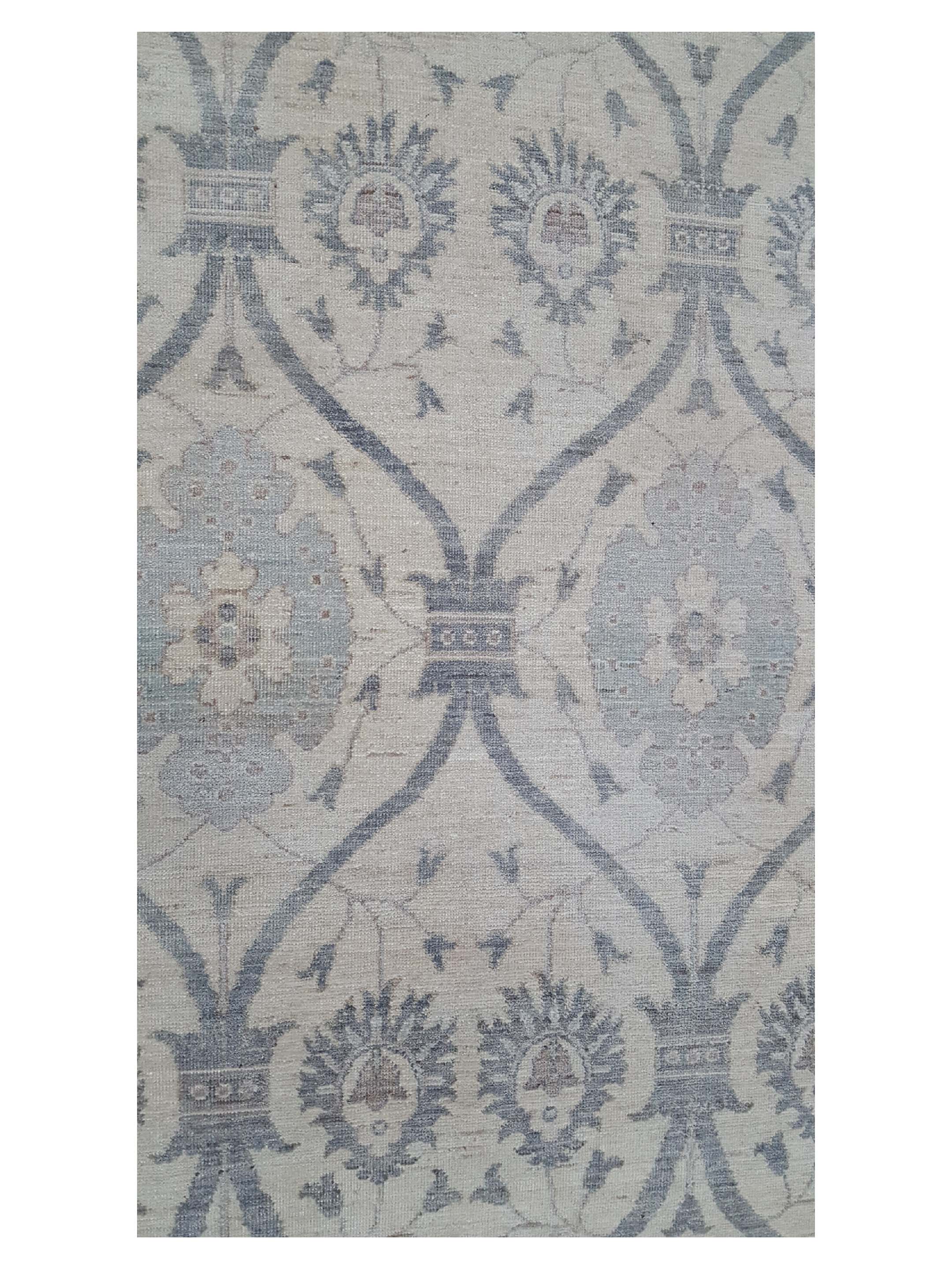 Ziegler Hand Knotted Ivory 9x12 - Image 5 of 6