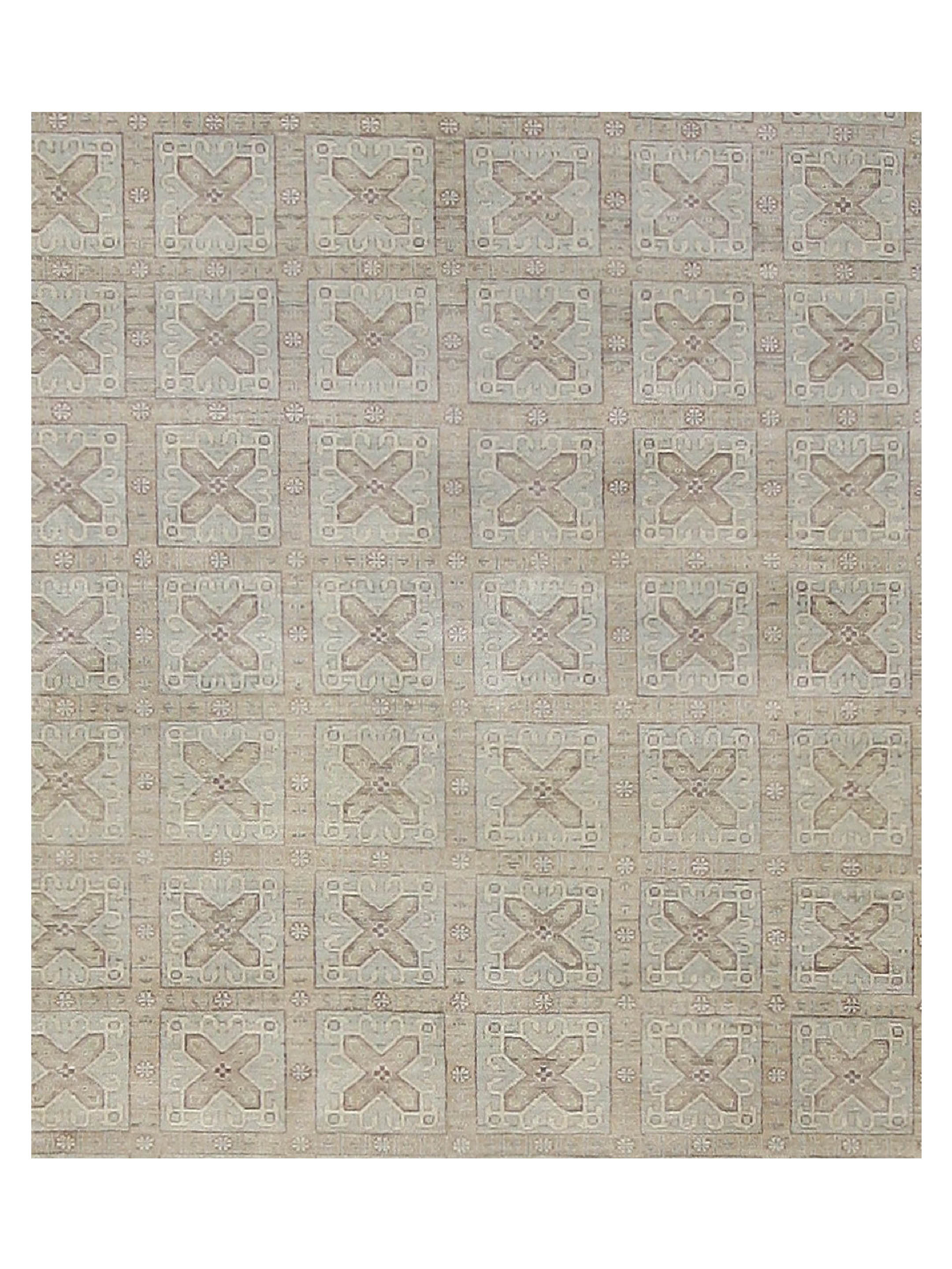 Ziegler Hand Knotted Ivory 10x13 - Image 5 of 6
