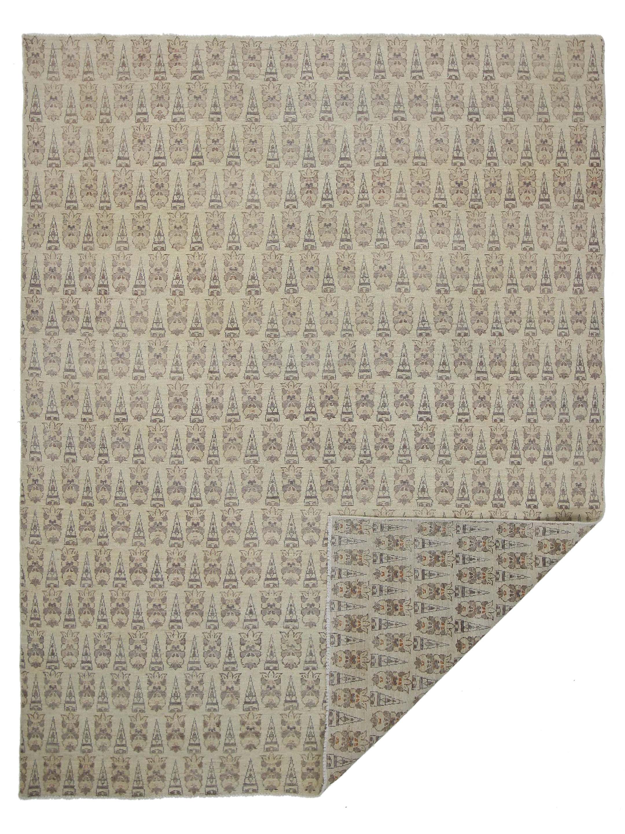 Ziegler Hand Knotted Ivory 8x10 - Image 3 of 6