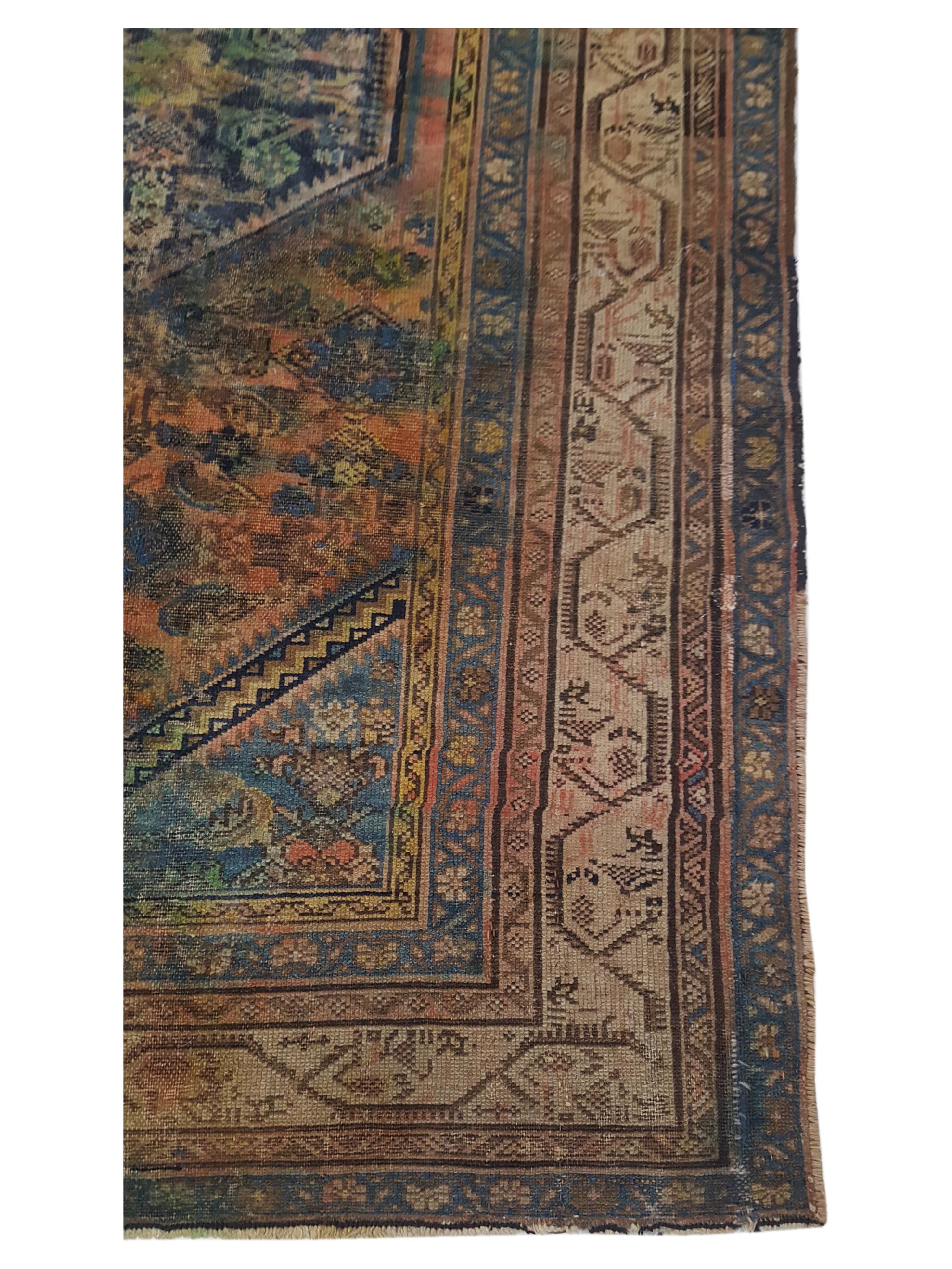 Malayer Hand Knotted Gold 4x6 - Image 4 of 6