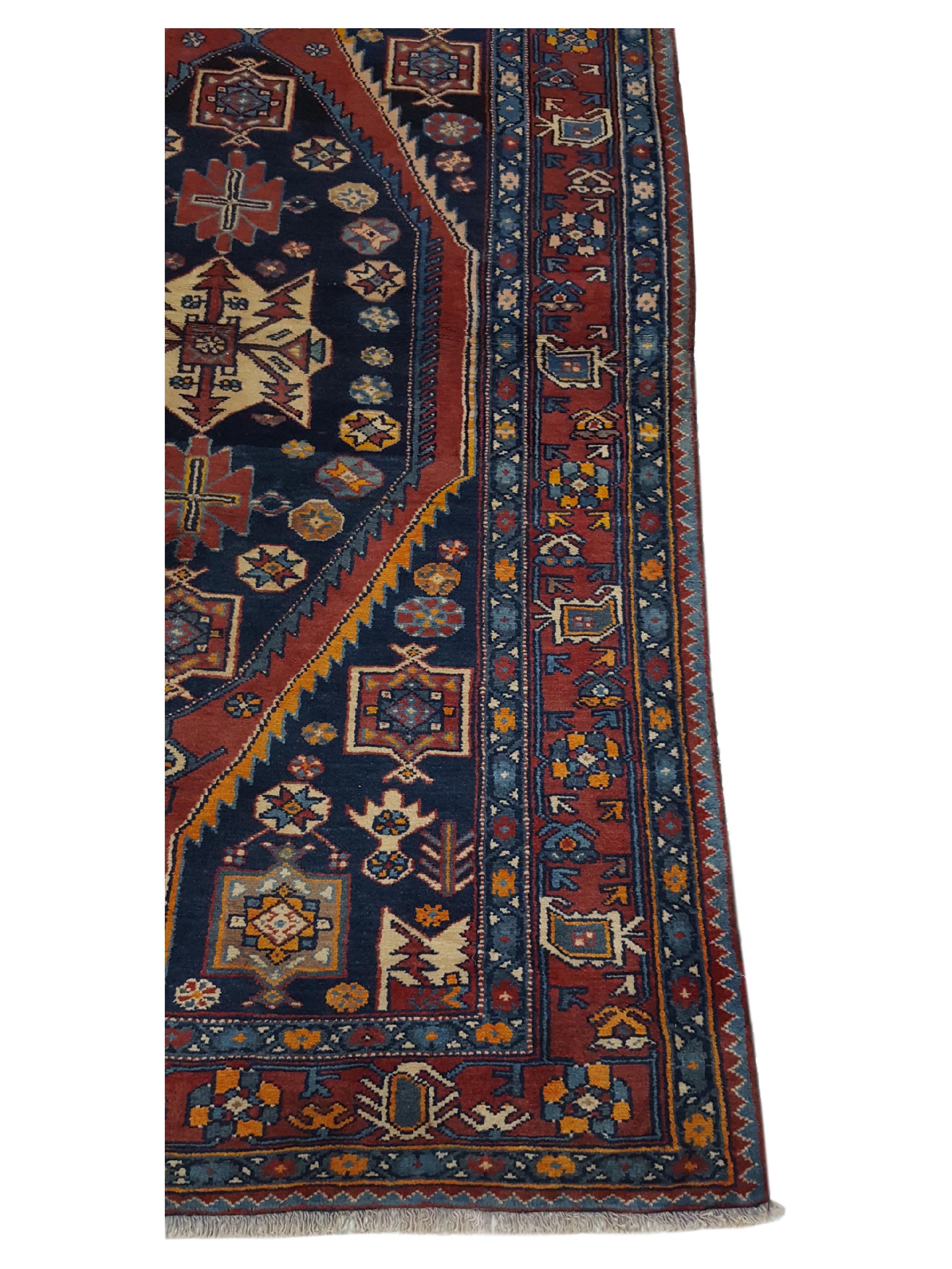 Hamadan Hand Knotted Navy 5x7 - Image 4 of 6