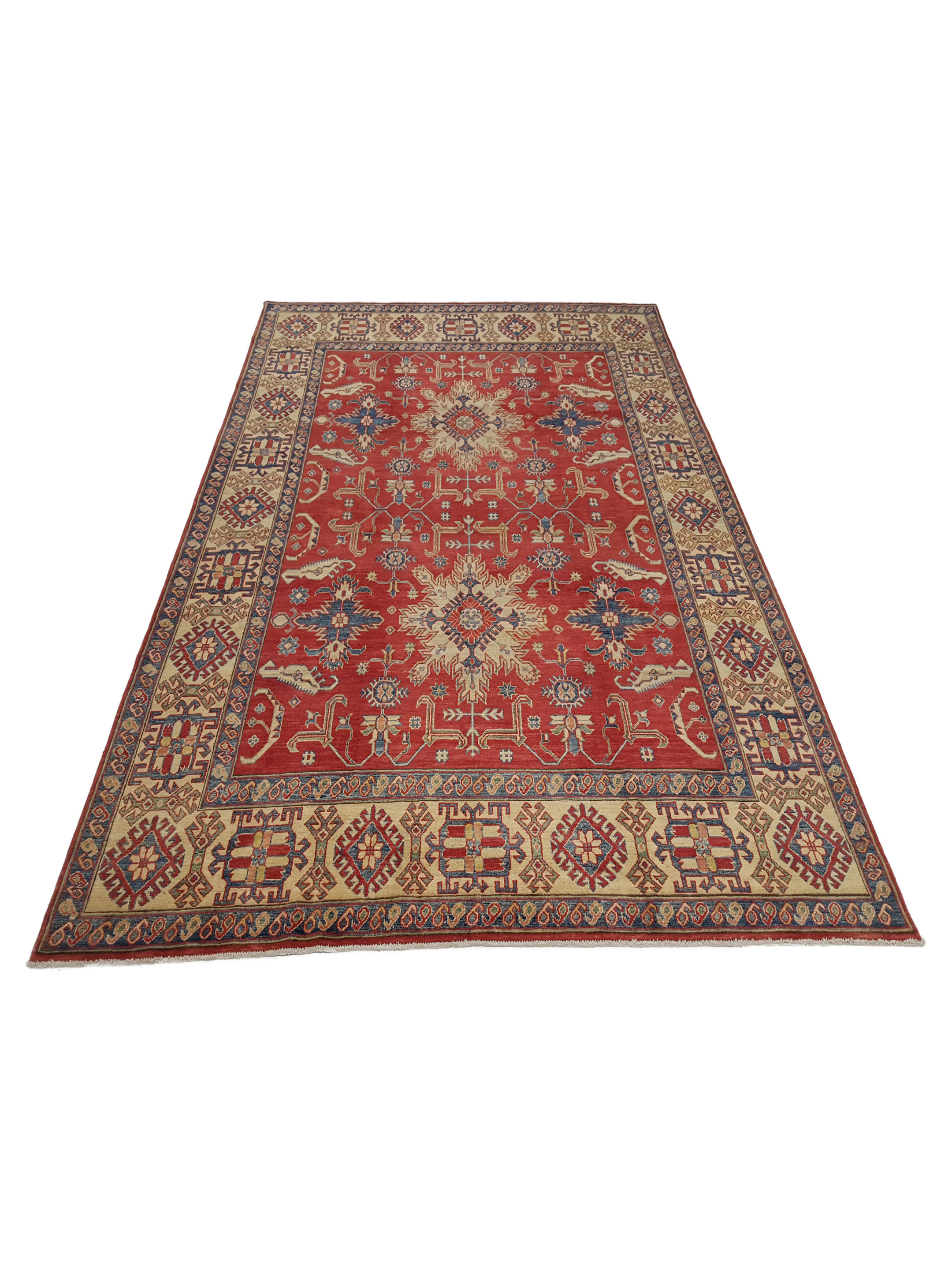 Kazak Hand Knotted Red 8x12 - Image 2 of 5