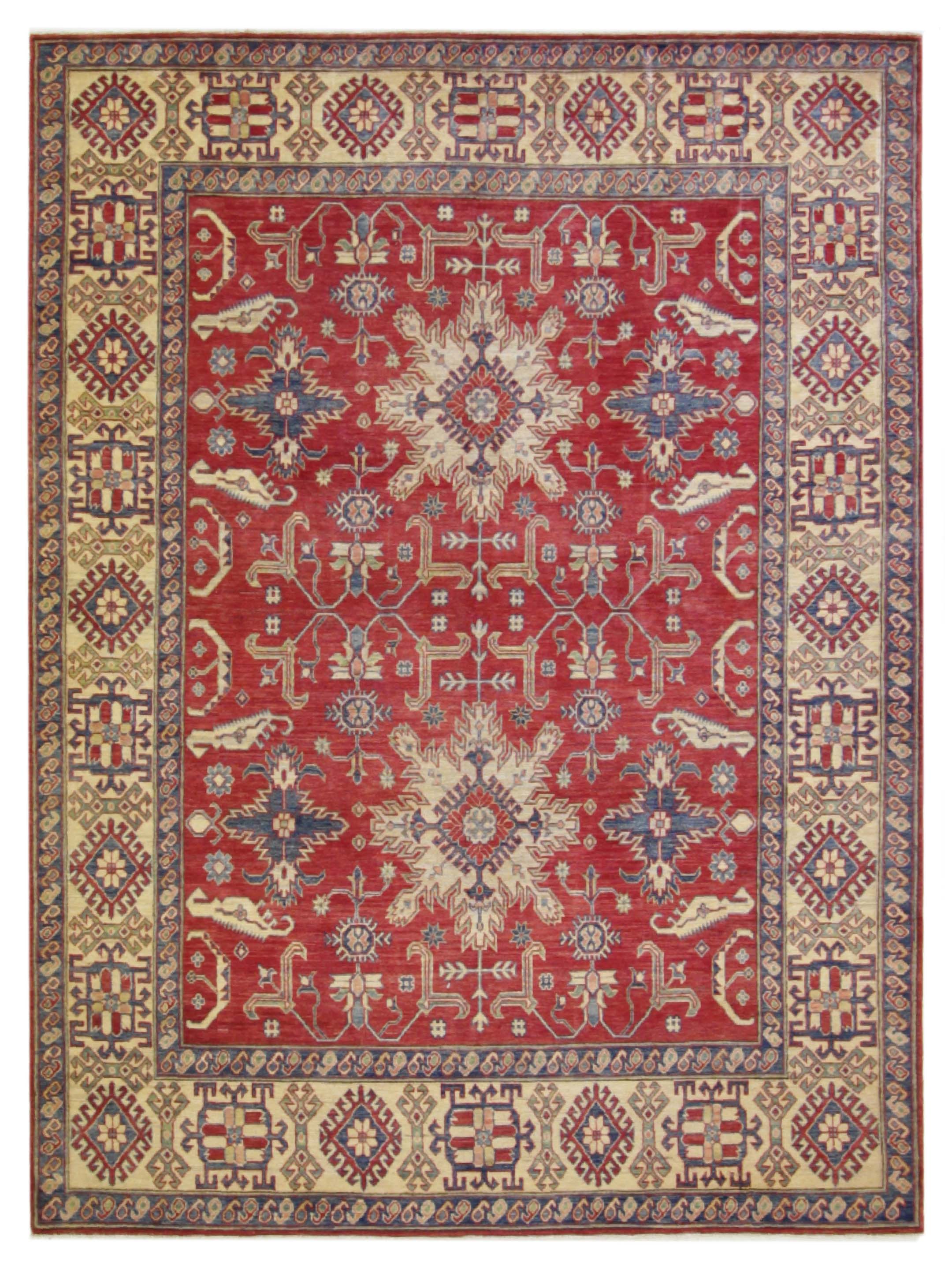 Kazak Hand Knotted Red 8x12