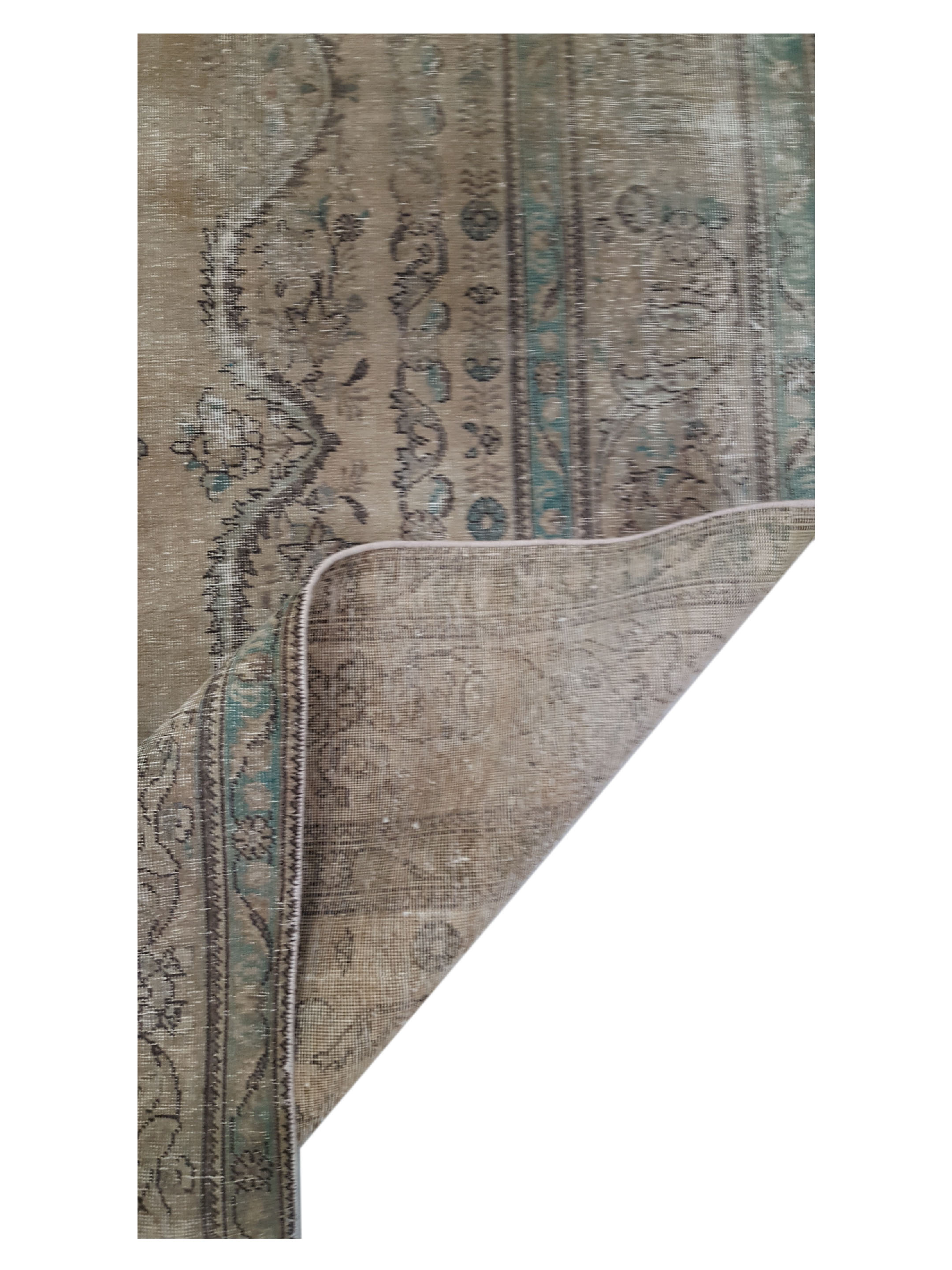 Vintage Hand Knotted Lt.Brown 9x12 - Image 3 of 6