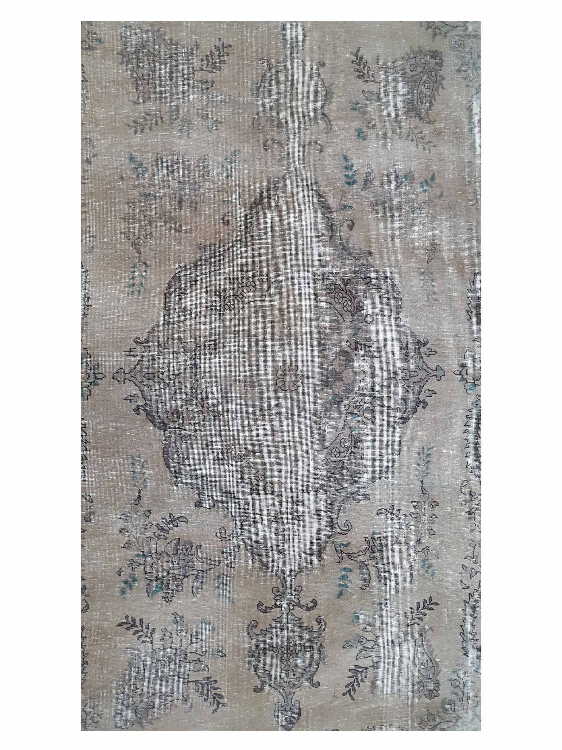 Vintage Hand Knotted Lt.Brown 9x12 - Image 5 of 6